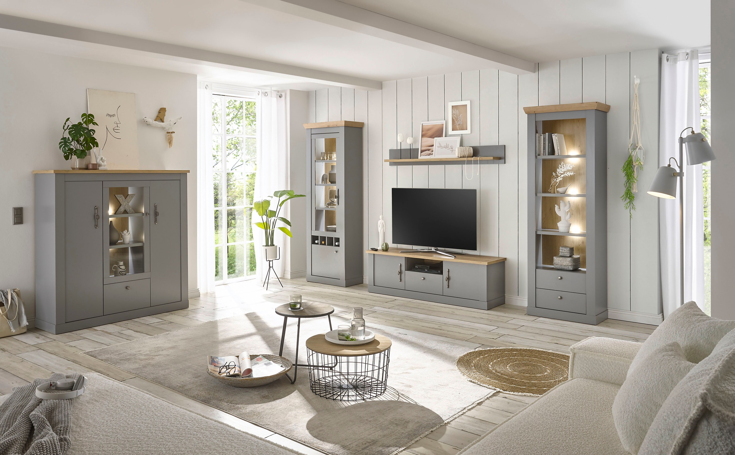 Home affaire Highboard »CHAMBORD«, Breite ca. 138 cm