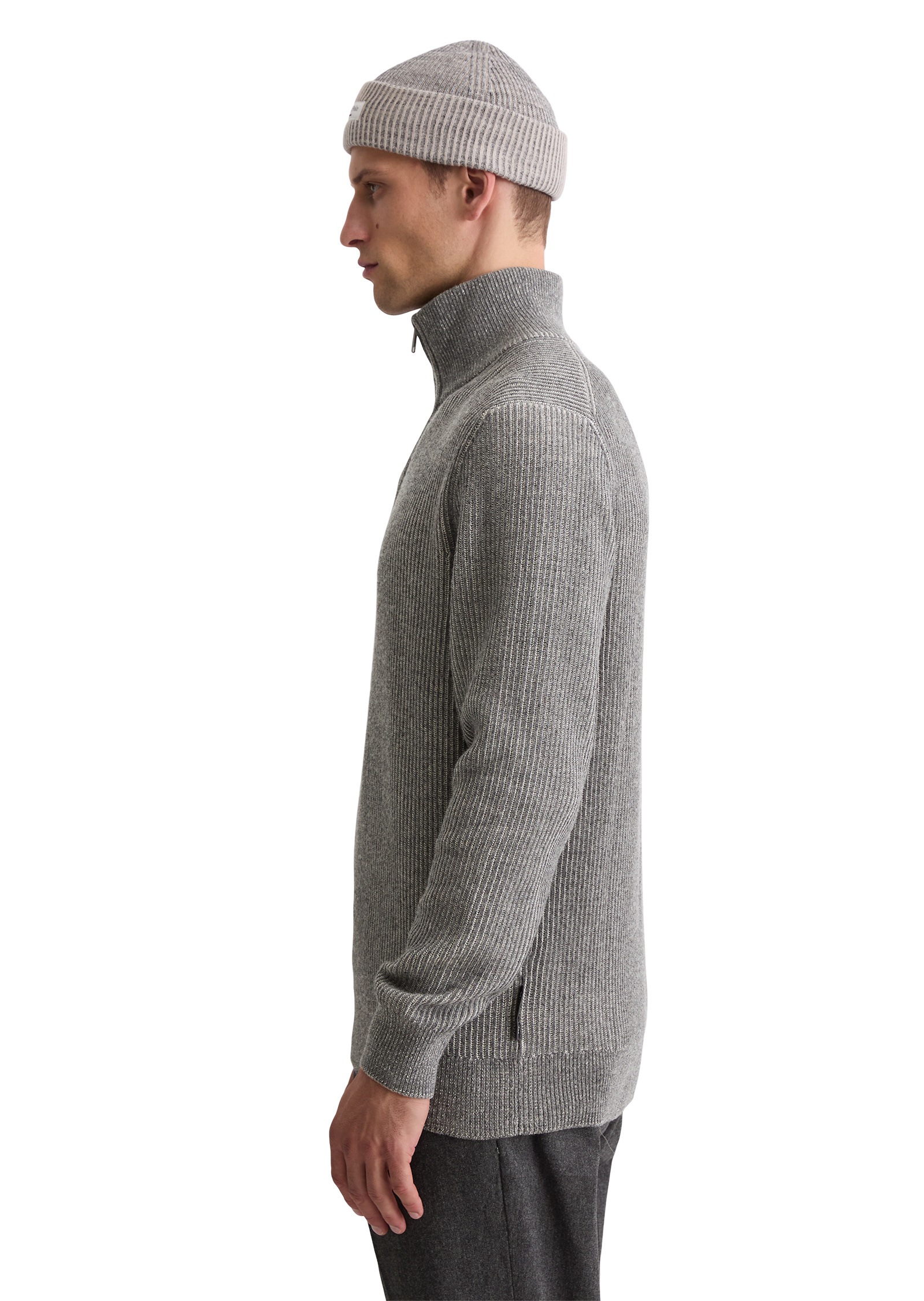 Marc OPolo Rundhalspullover "aus Baumwoll-Schurwoll-Mix" günstig online kaufen