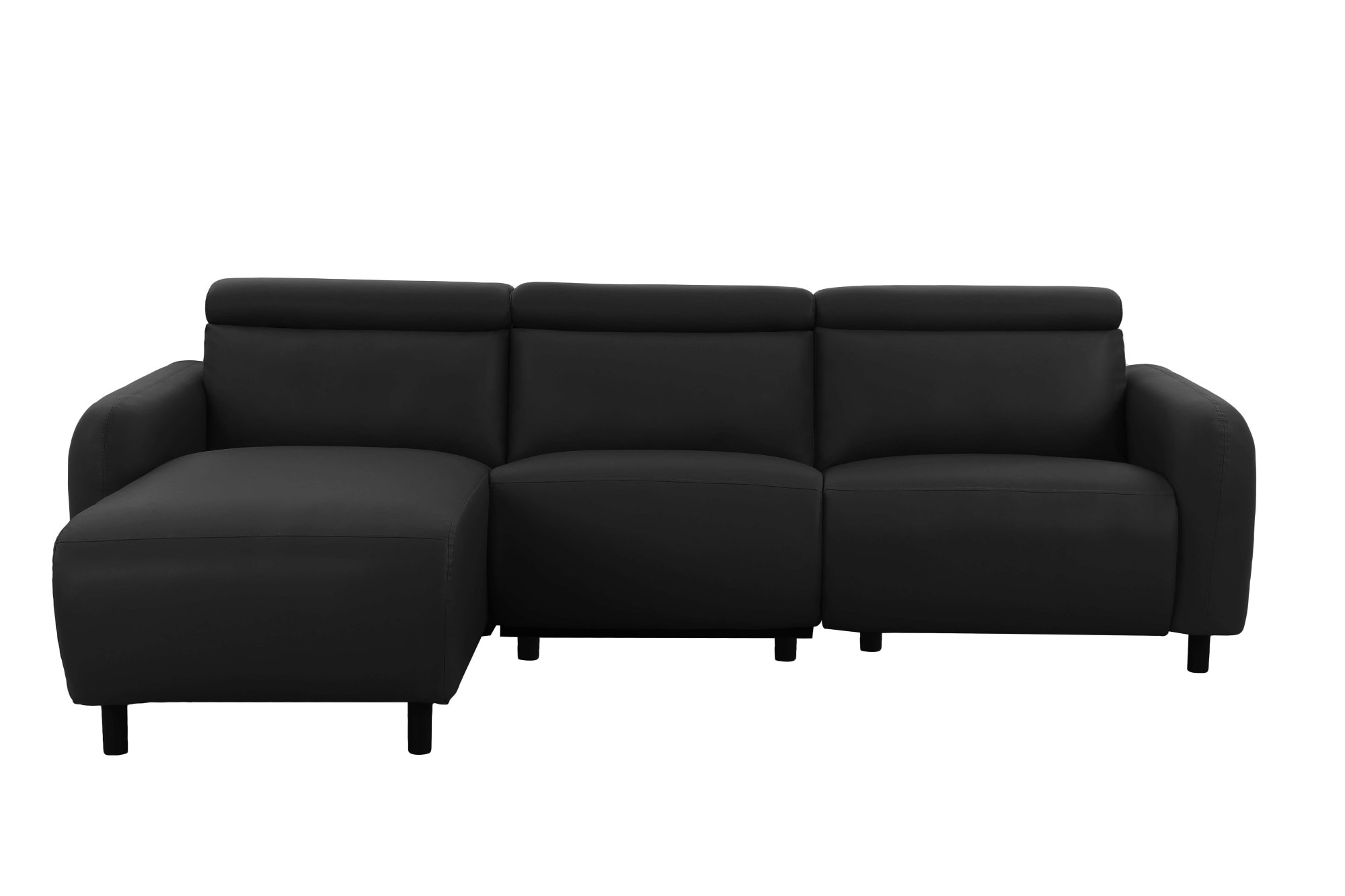 Home affaire Ecksofa »SKAANE Kunstleder, L-Form, 274 cm, manuelle u. elektrische Funktion,«, Kopfteilverstellung, Relax-und Liegefunktion, Federkernpolsterung