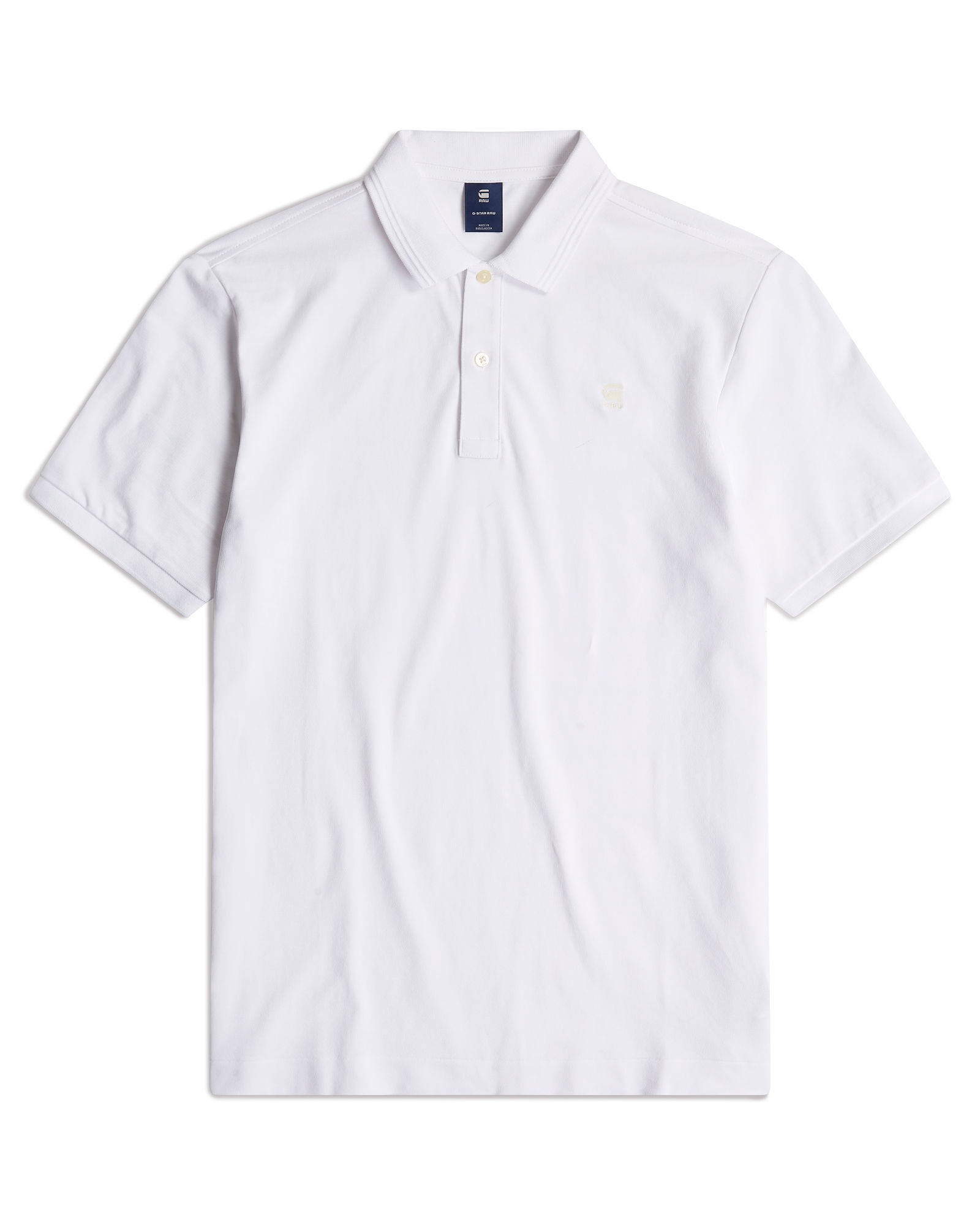 G-star Polo à Manches Courtes Dunda Slim White S Homme 2