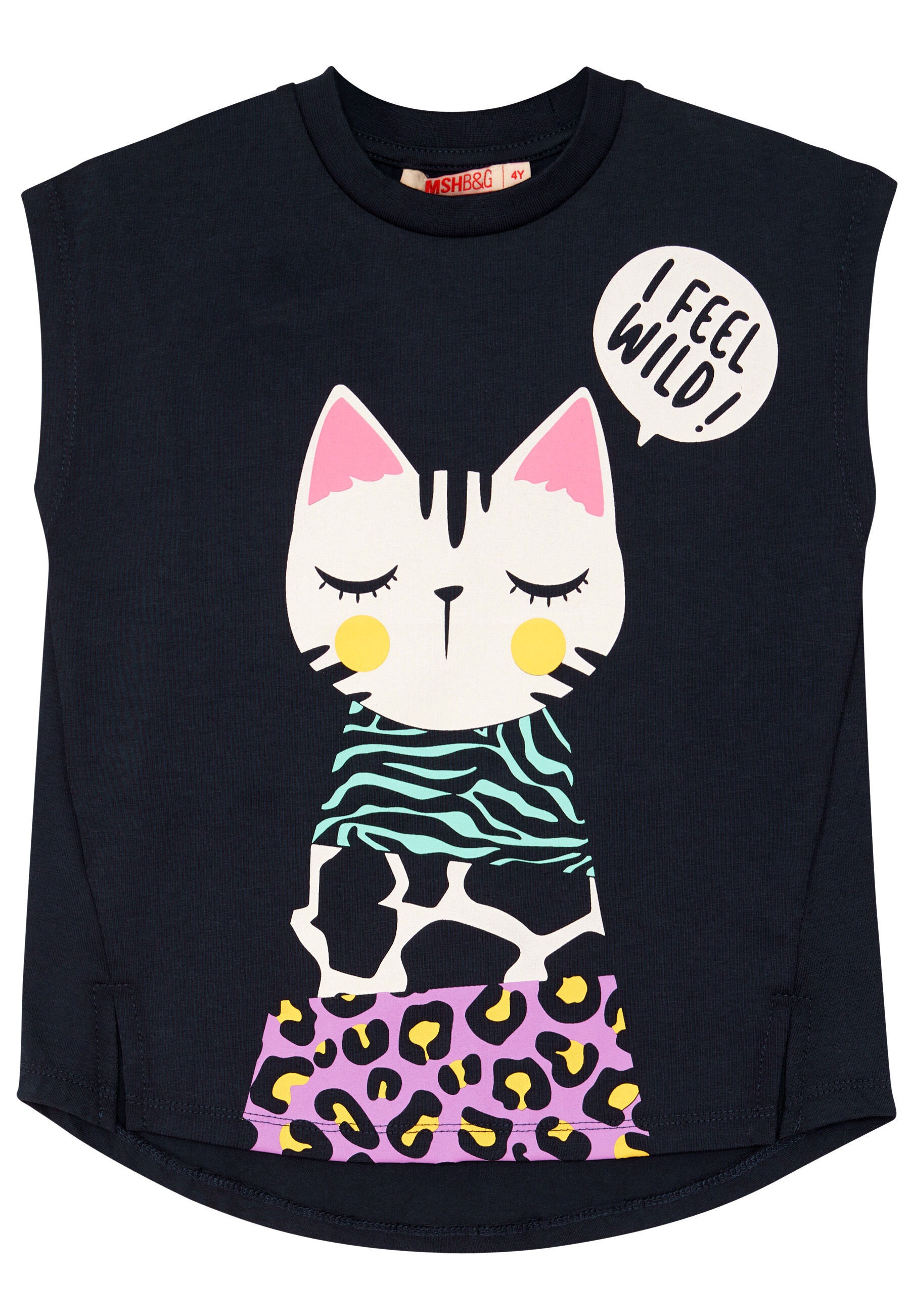 Thumbnail - Denokids Hausanzug "Jungle Cat" 1 tlg. mit Katzen-Print