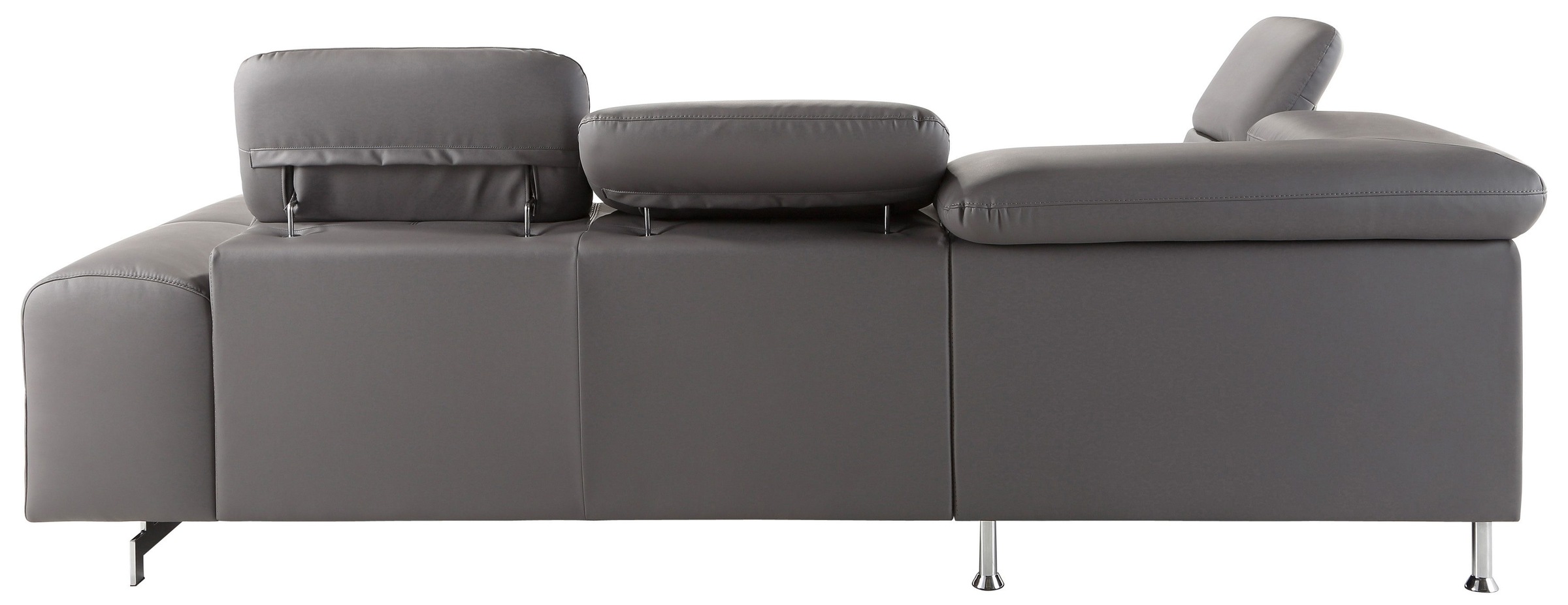 COTTA Ecksofa »Chef L-Form«, mit Kopfteilverstellung, edle Metallkufen, wahlweise mit Bettfunktion