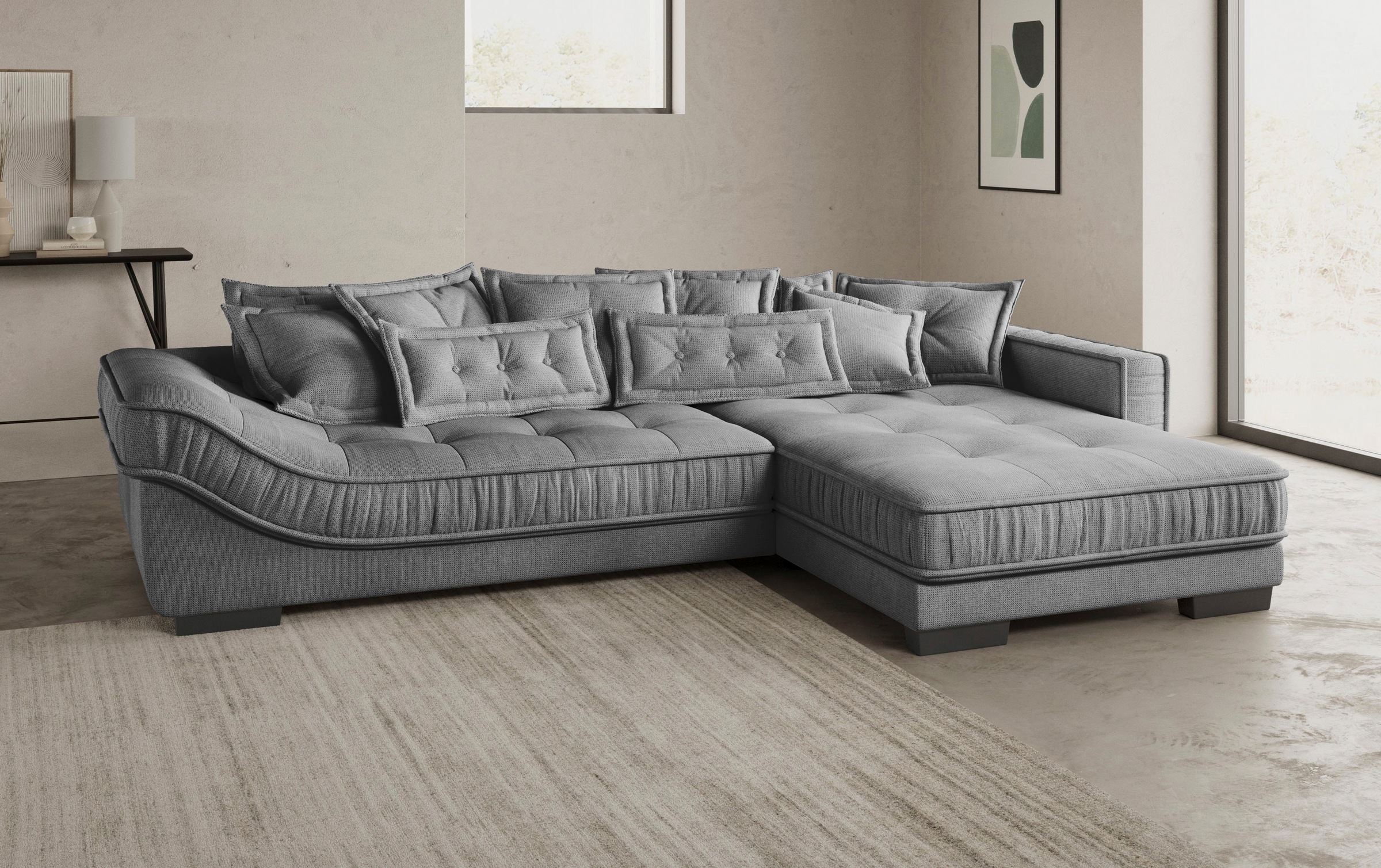 Mr. Couch Ecksofa »Diwan II DuraFlex L-Form«, DuraFlex-Kaltschaumpolsterung, bis 140 kg, 4 Bezugsqualitäten