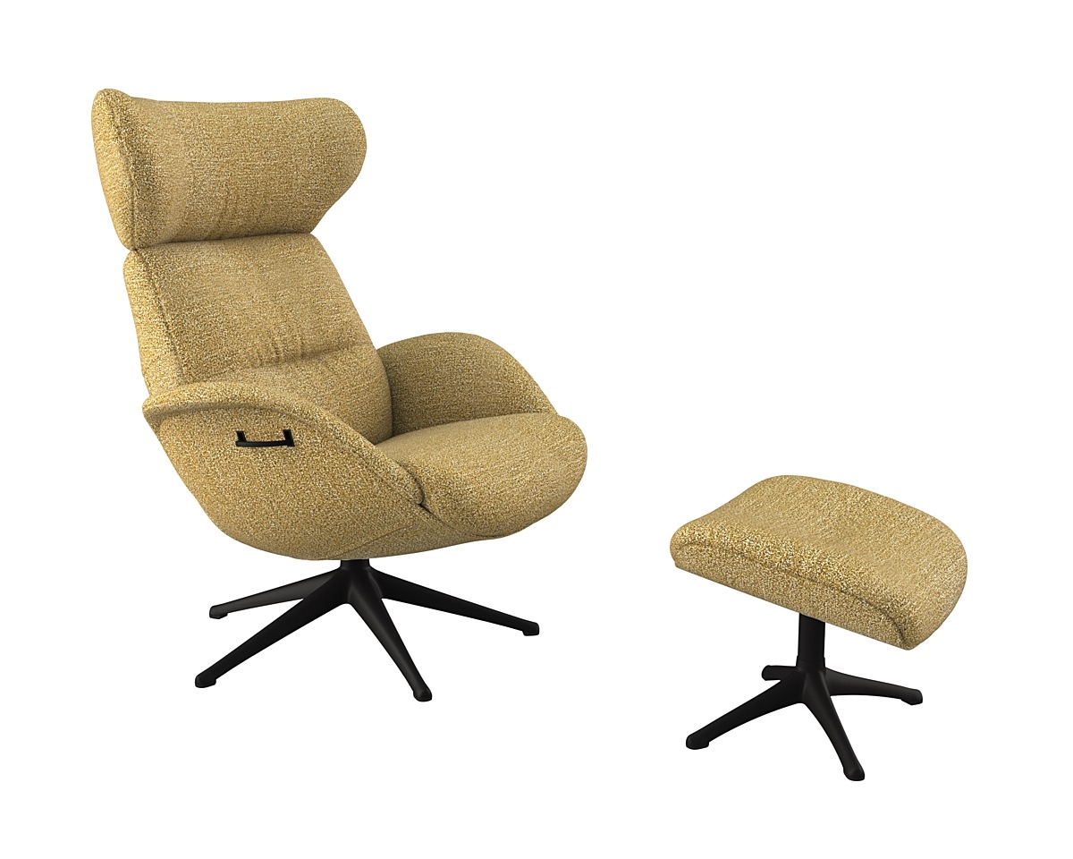 Thumbnail - FLEXLUX Relaxsessel "Relaxchairs More", Premium Komfort, Rücken- & Kopfteilverstellung, drehbar, Fuß schwarz