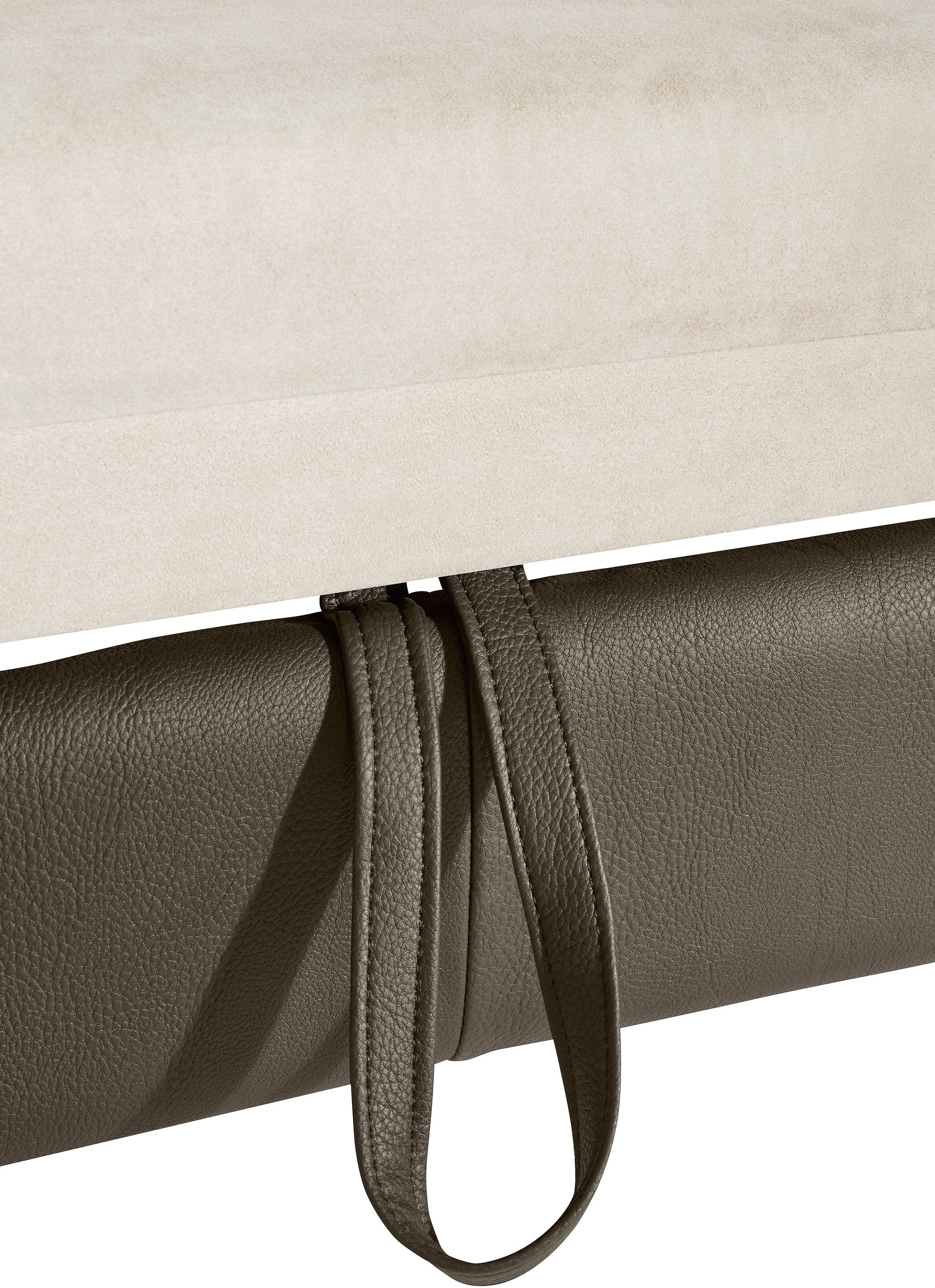 COTTA Polstergarnitur »Driver L-Form«, (Set), Set bestehend aus: Ecksofa mit Kopfteilverstellung & Hocker