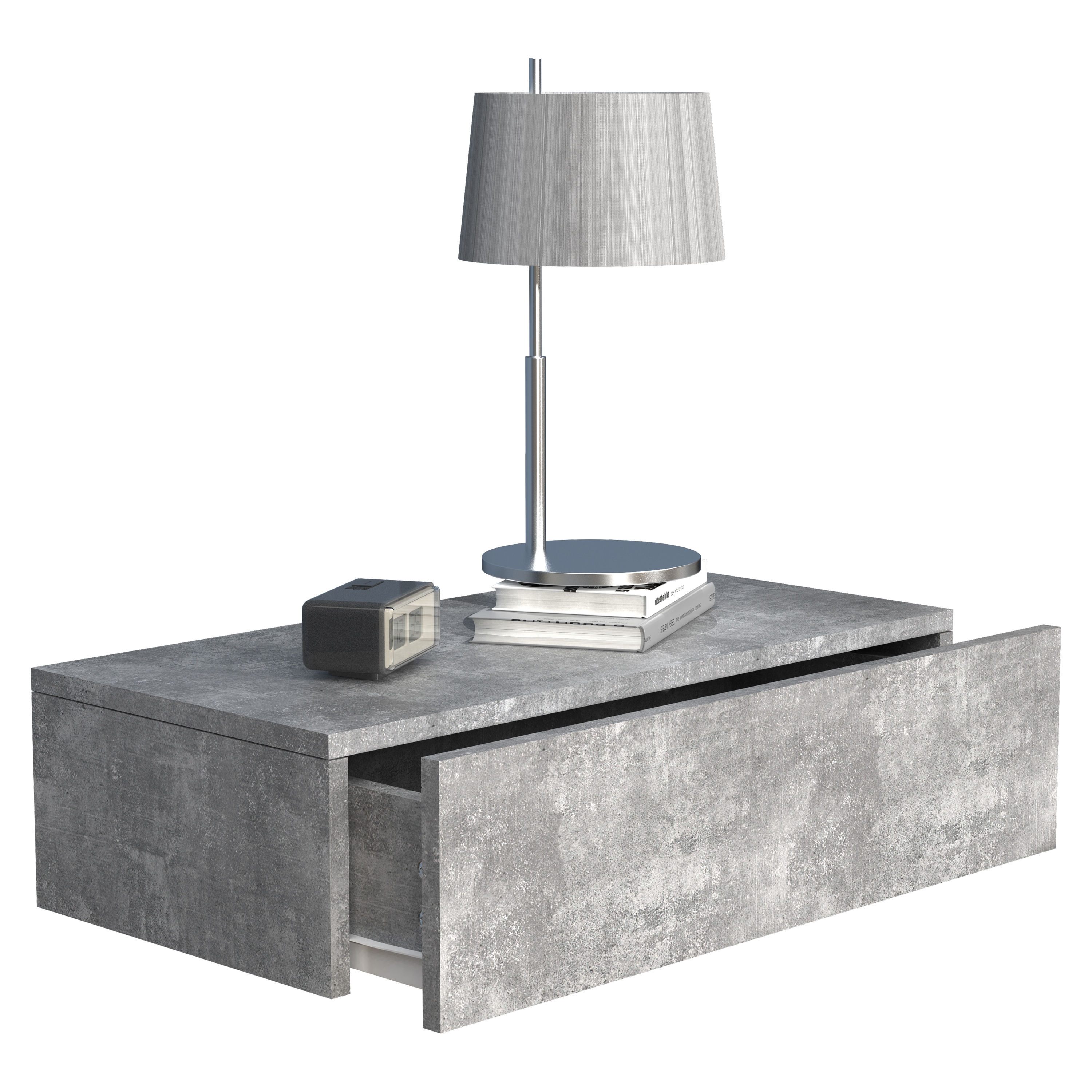 VCM Nachttisch "Holz Wandschublade Wand Hänge Nachttisch Usal M60" 1 Stk. tlg.