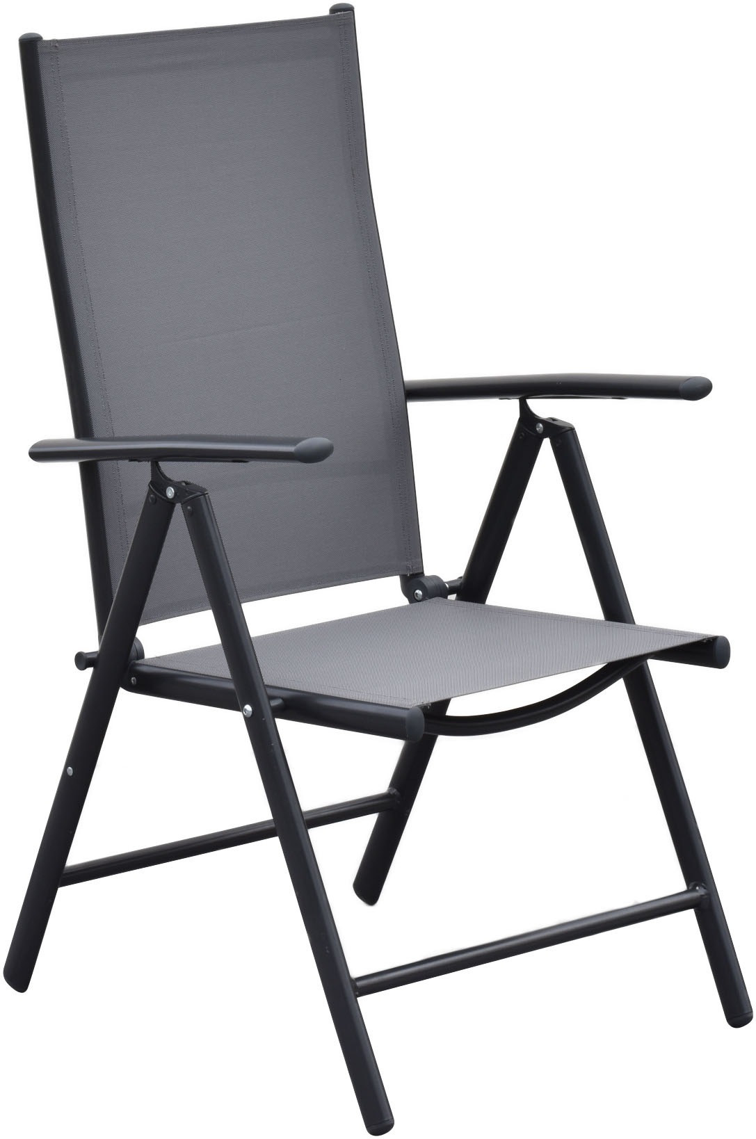 Gartensessel MERXX, B:57cm H:108cm T:65cm, grau, Aluminium;Polyester, Sessel, "»Amalfi«", klappbar, mit verstellbarer Rückenlehne