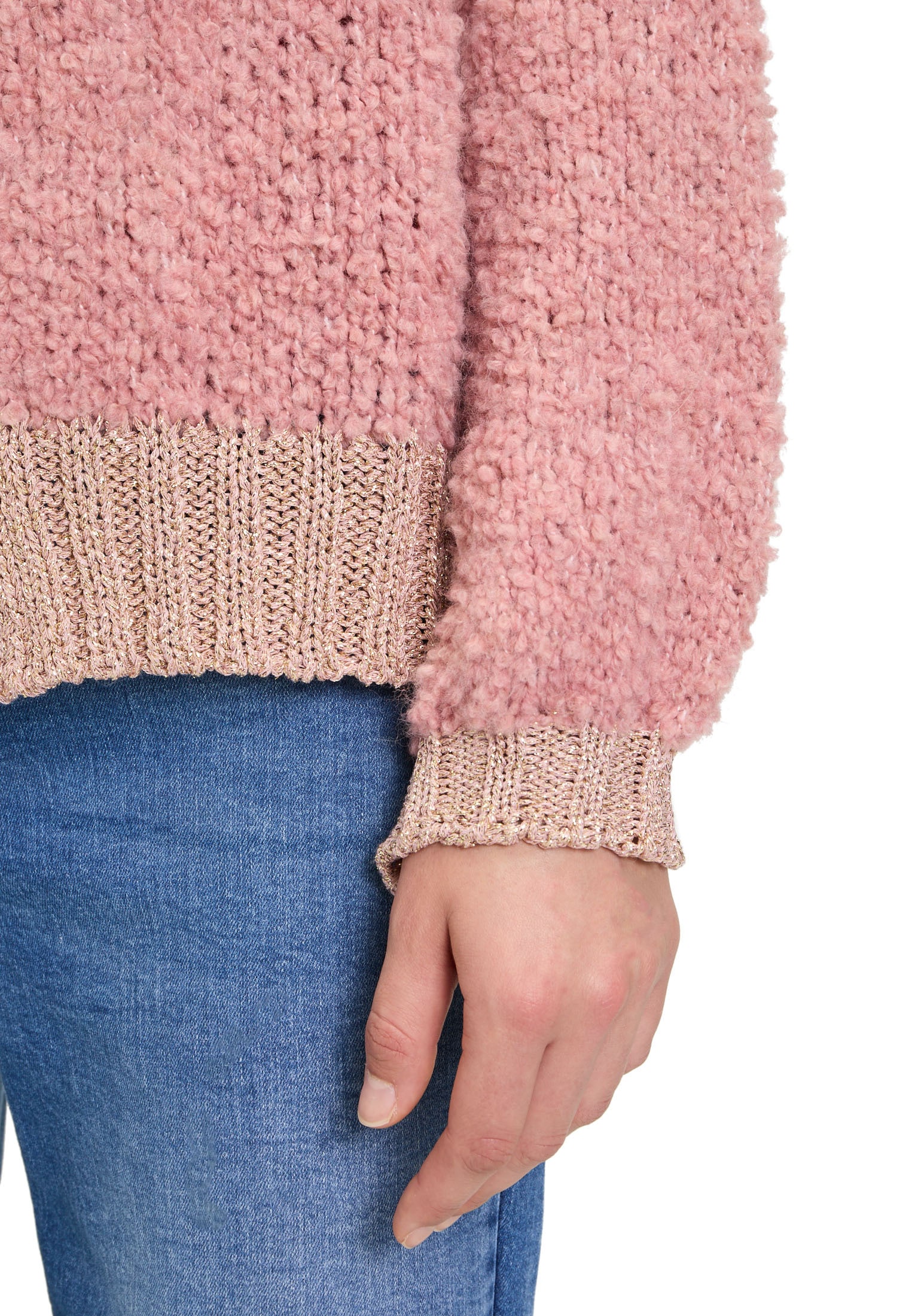 Cartoon Strickjacke »Cartoon Damen Strick-Cardigan mit V-Ausschnitt«, Rippbündchen
