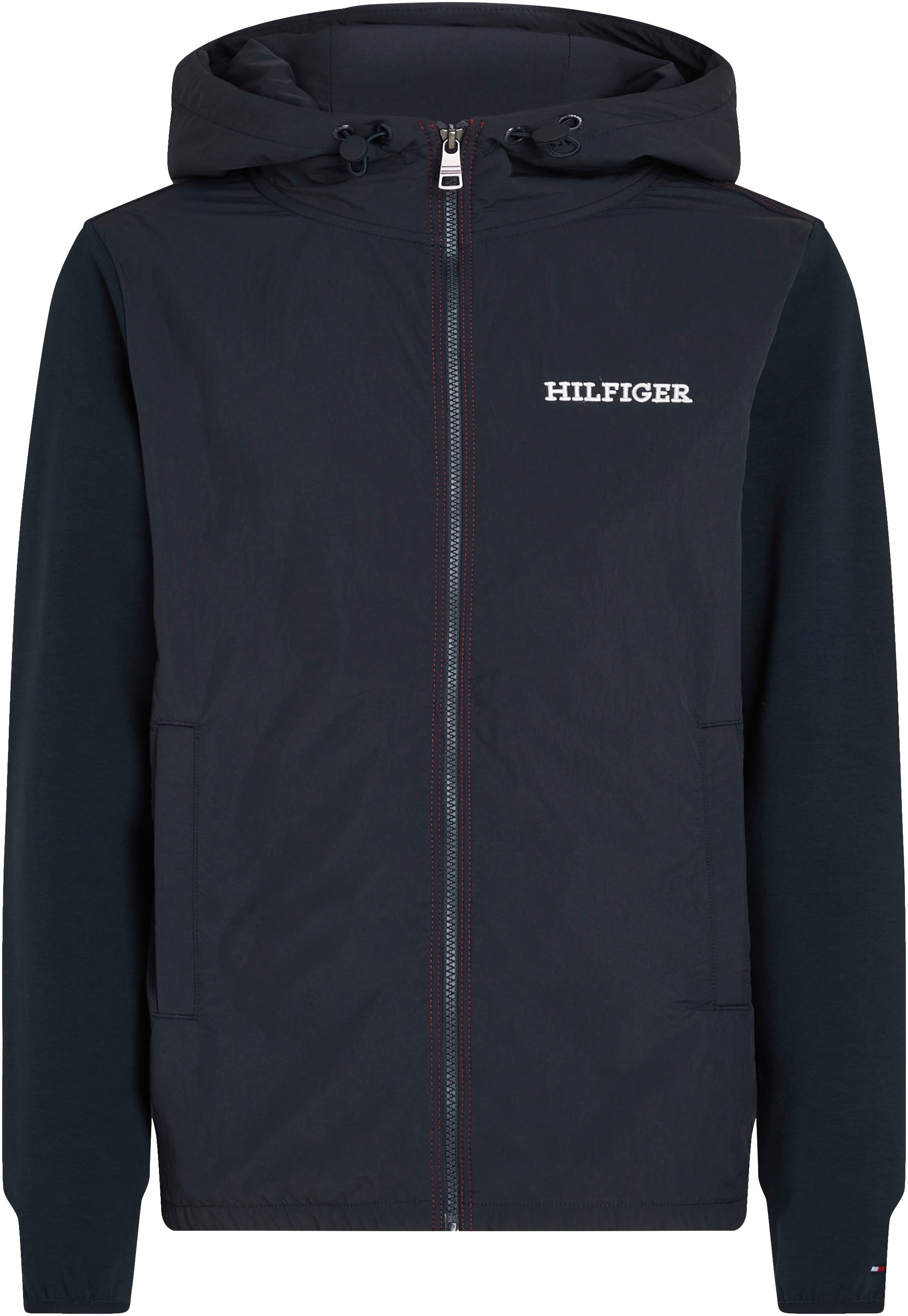 Tommy Hilfiger Big & Tall Outdoorjacke »BT-MONOTYPE MX MDIA HDD ZP THR-B«, mit Kapuze, Große Größen