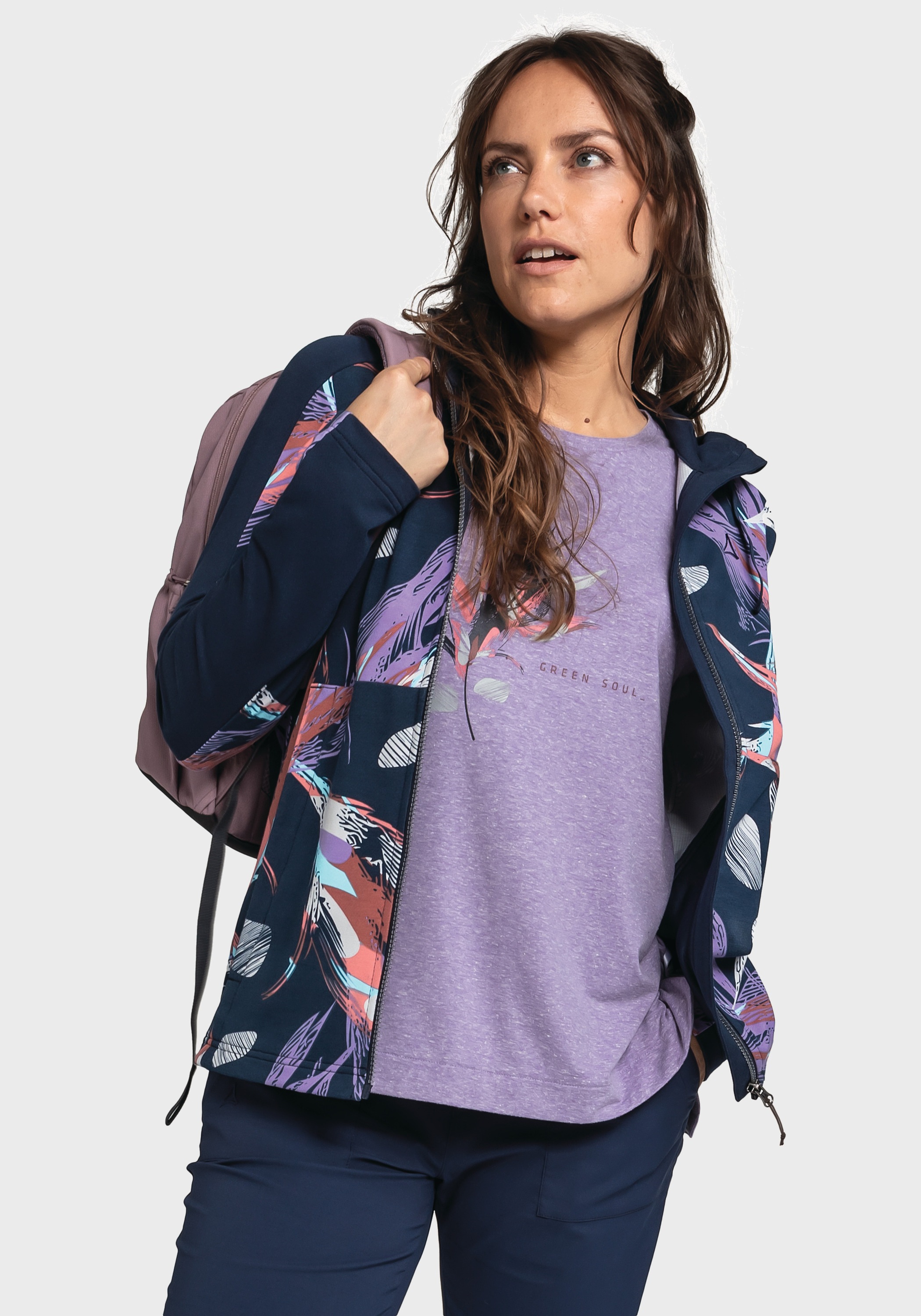 Schöffel Fleecejacke »Fleece Hoody Locarno L«, mit Kapuze