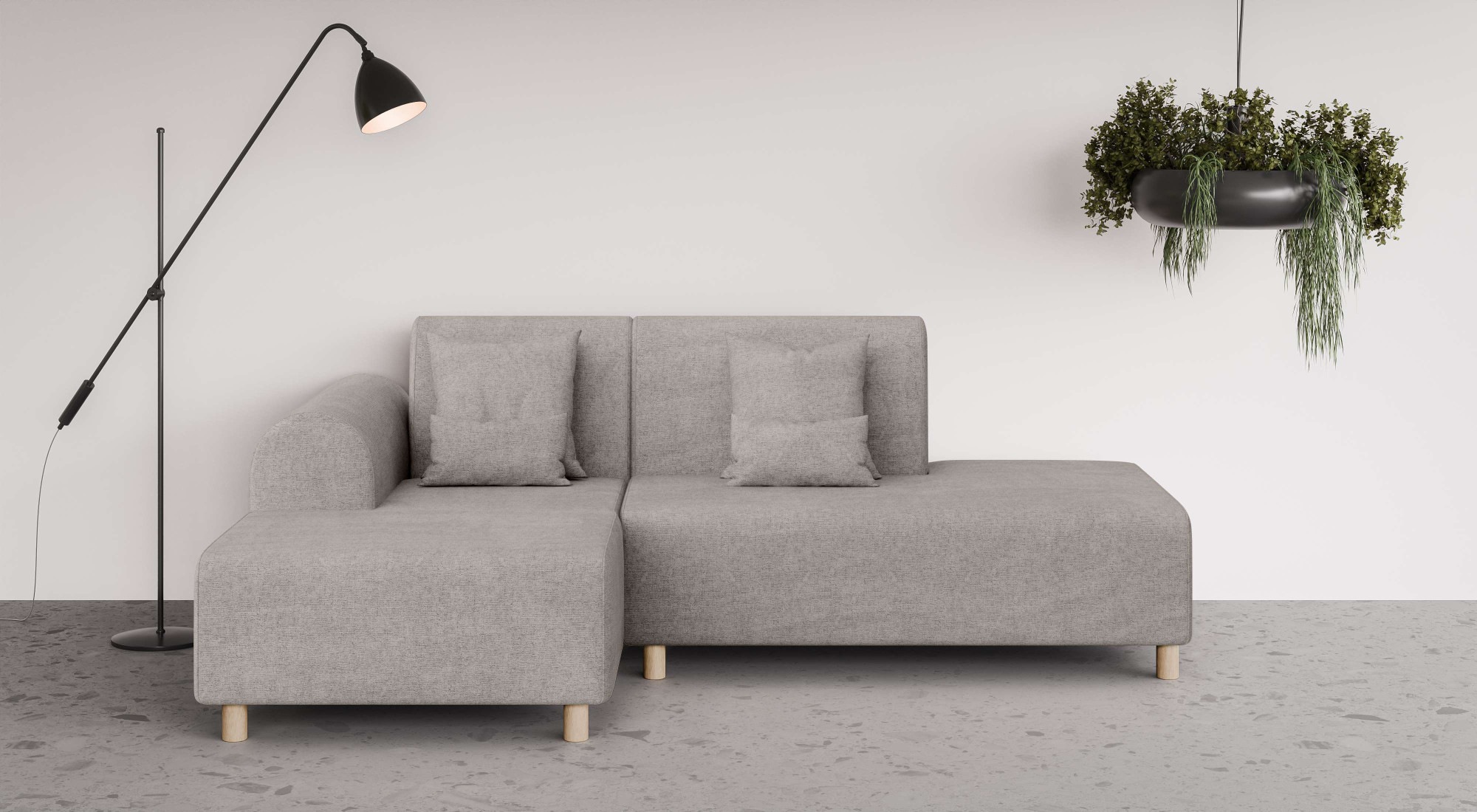 OTTO home Ecksofa "Suyala" L-Form mit Hocker günstig online kaufen