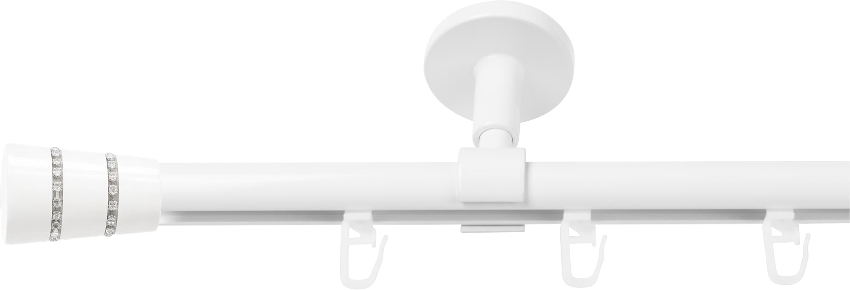 SN DECO GROUP Gardinenstange "Gardinenstange Innenlauf Rennes Ø 19 mm, 1-läufig, Fixmaß, verschraubt" Ø 19 mm Fixmaß;kürzbar
