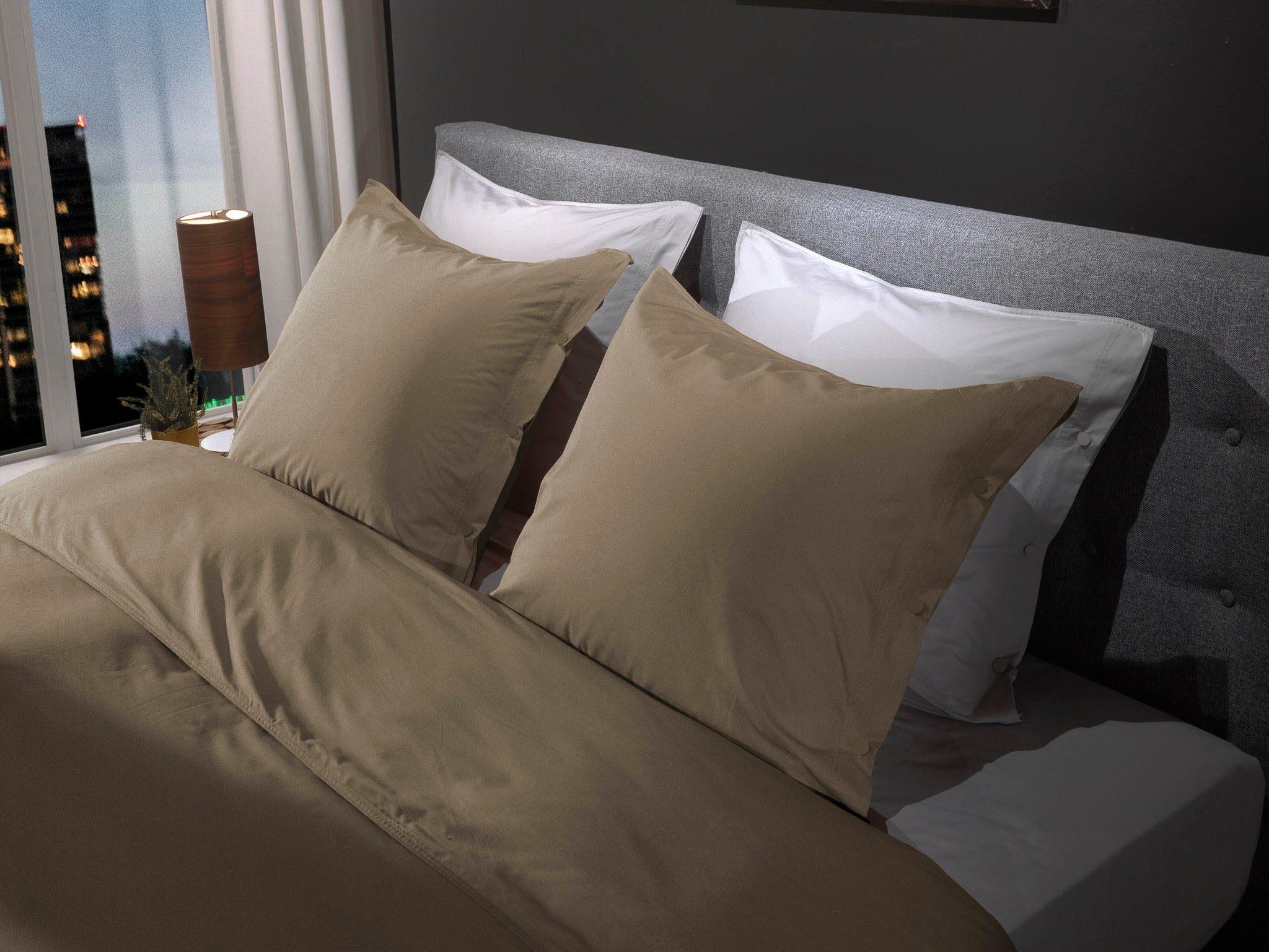 YELLOW Bettwäsche »Percale«, Uni Design, 100% Baumwolle ab 135x200 cm.
