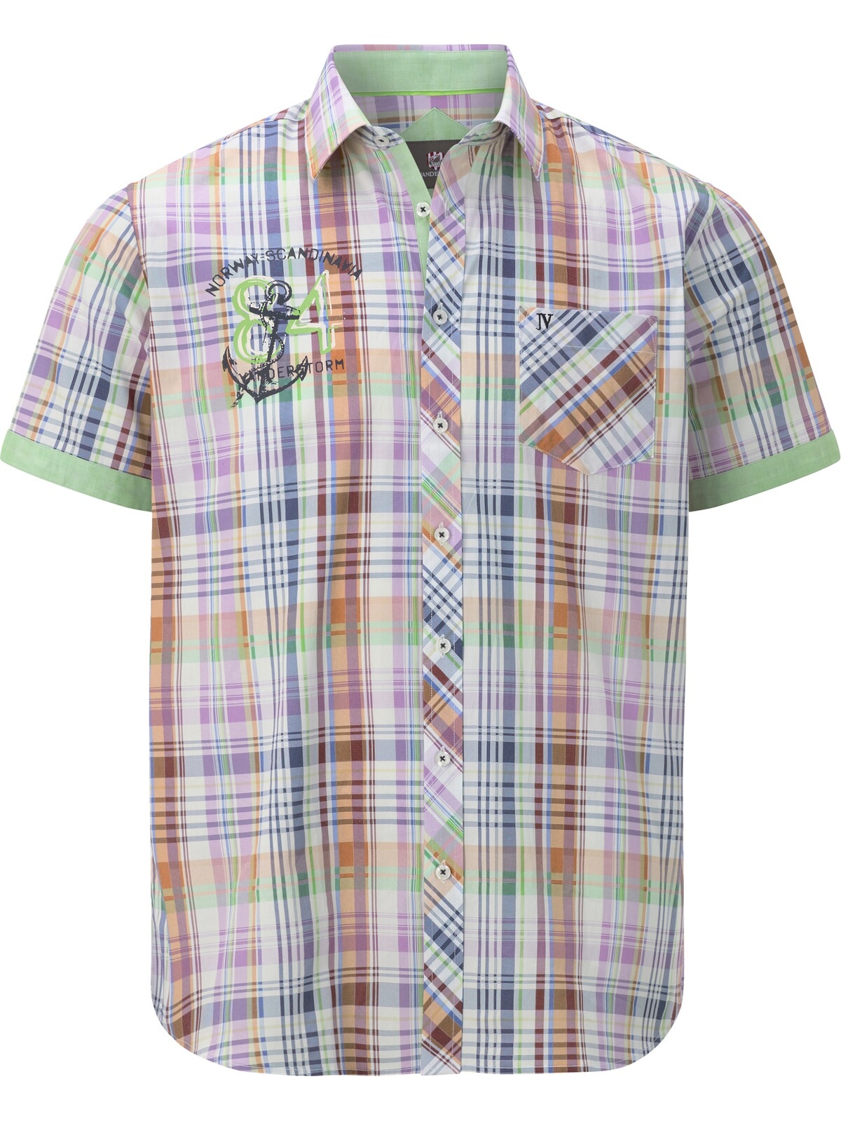 Jan Vanderstorm Kurzarmhemd "Kurzarmhemd OLIAN" 1 Stk. günstig online kaufen