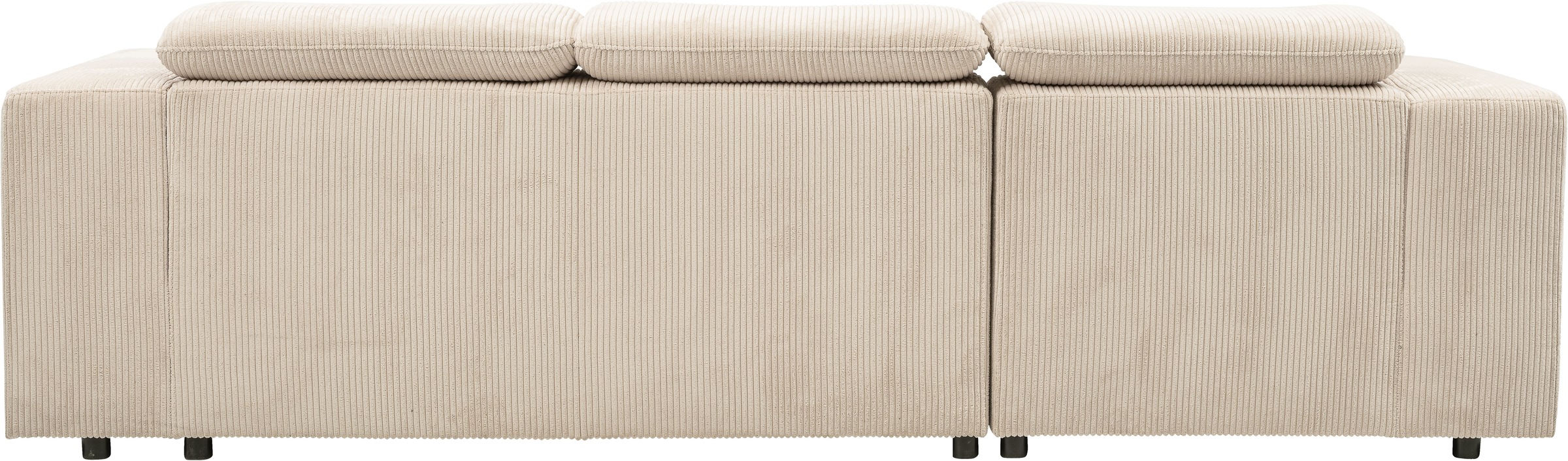 WERK2 Ecksofa »Cherry, modernes Sofa mit Komfortfunktionen, Breite 270cm, L-Form,«, bequem, mit verstellbaren Kopfteilen, Schlaffunktion und Bettkasten