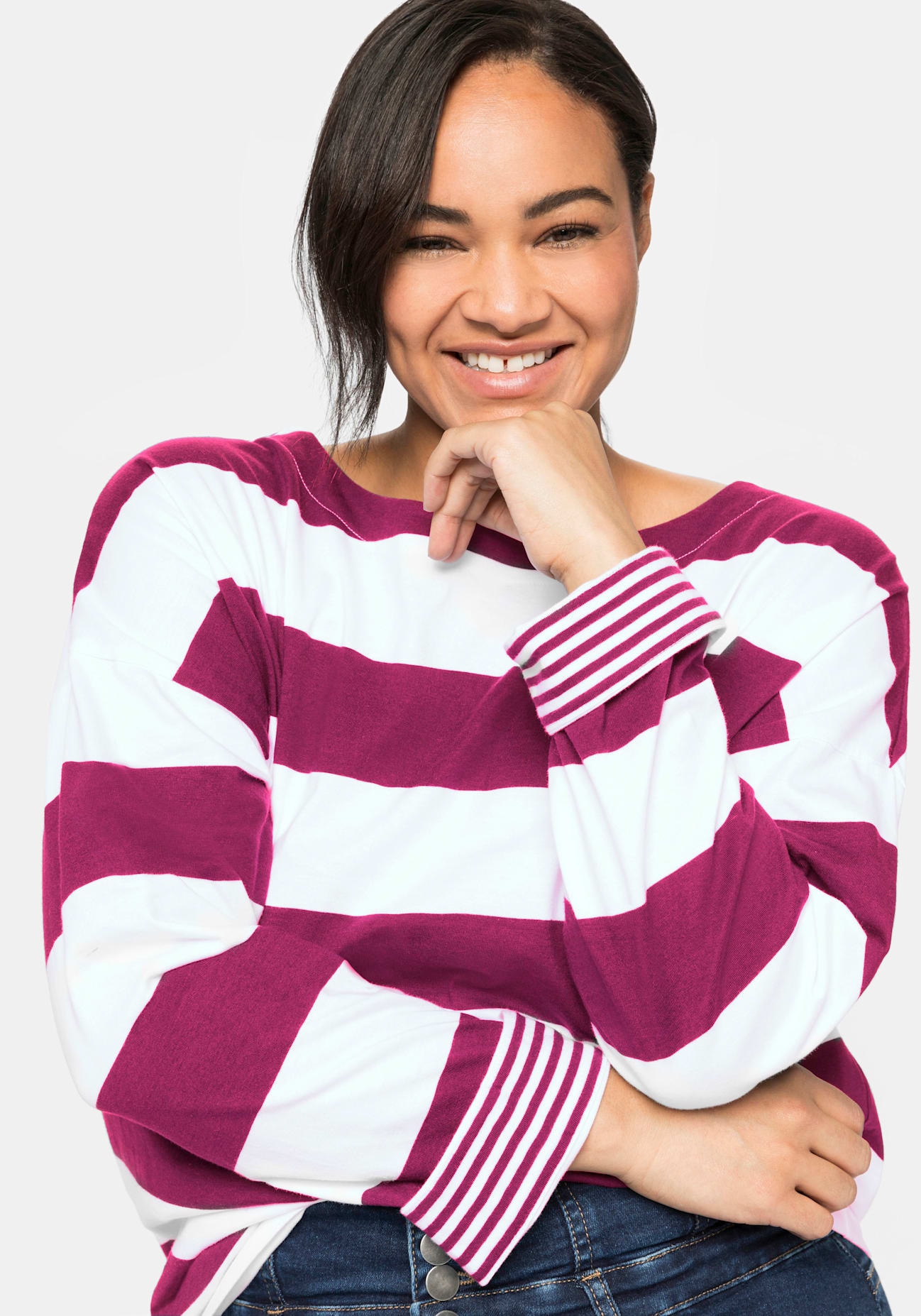 Sheego Langarmshirt »Langarmshirt« 1