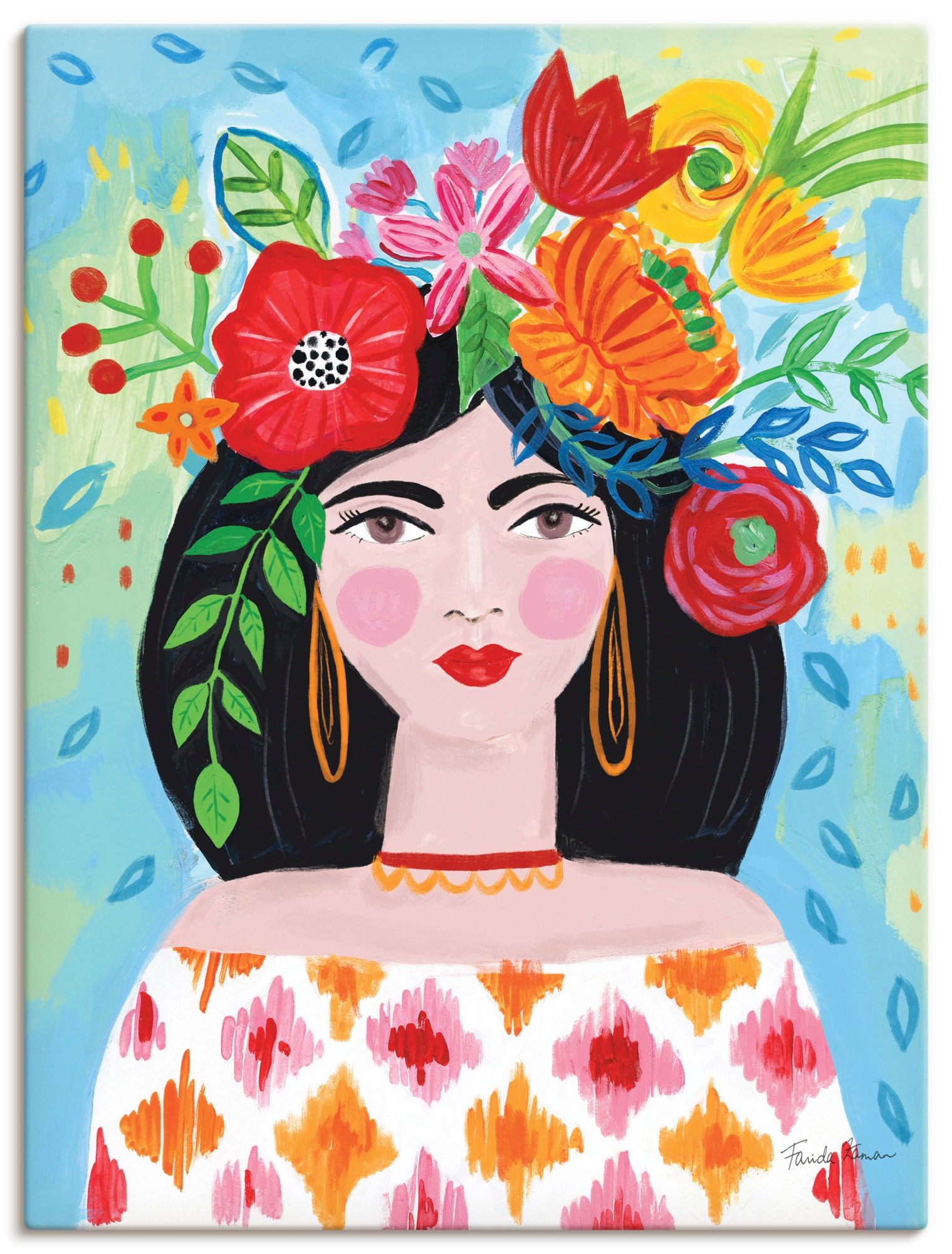 Artland Wandbild "Boho Girl I" Bilder von Frauen 1 Stk. tlg. als Alubild, Leinwandbild, Poster, Wandaufkleber in verschied. Größen