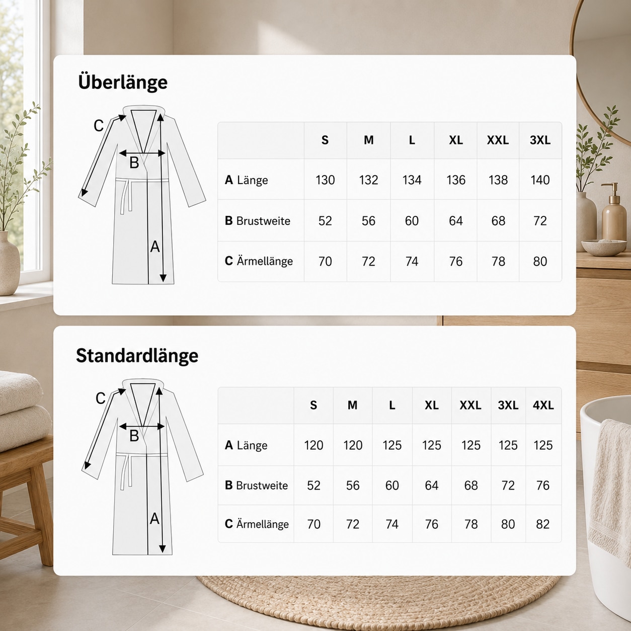 OTTO home Unisex-Bademantel »Regona, Hotelbademantel, Morgenmantel, Standardlänge & Überlänge« 1 Stk. Damen & Herren, mit Taschen, flauschig, weich, Velours, Sauna & Spa
