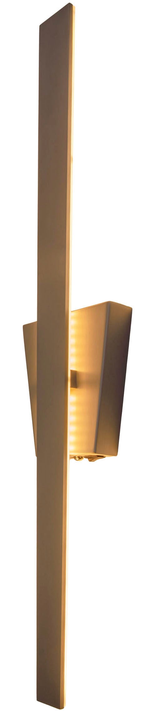 näve LED Wandleuchte »"TREVOR"«, 1 flammig, nickel-matt, trapezförmiger Baldachin, inkl. Kippschalter, Höhe 62cm