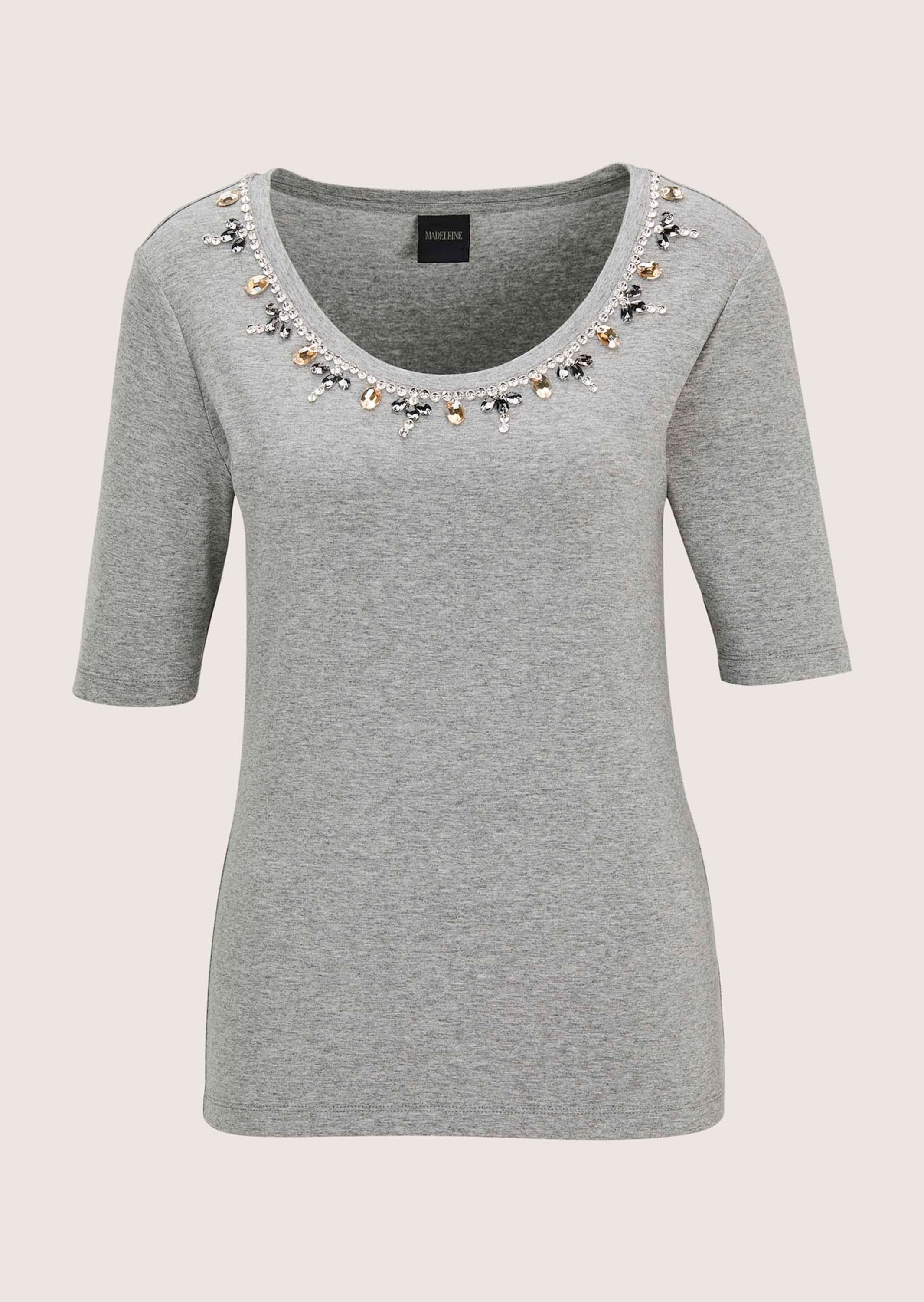 MADELEINE Kurzarmshirt "Shirt Elegantes Oberteil mit Schmucksteinen" günstig online kaufen