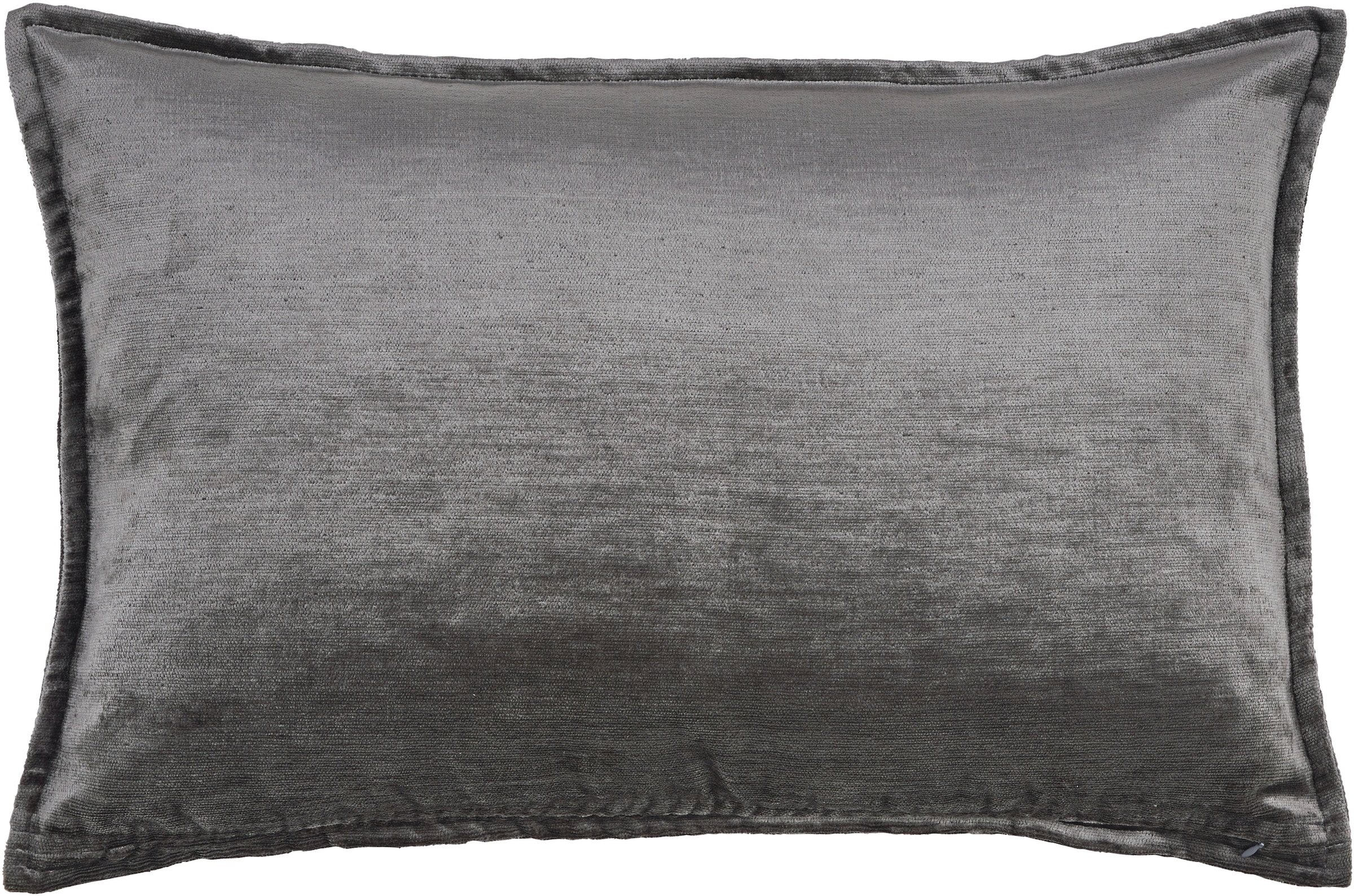 Kissenbezug DONE., B:40cm H:1cm L:60cm, grau, Polyester, Polyester, Kissenbezüge, "Fame", Hohe Lichtreflektion