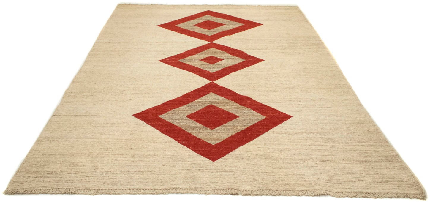 morgenland Wollteppich »Gabbeh Teppich handgeknüpft beige«, rechteckig,  handgeknüpft kaufen | BAUR
