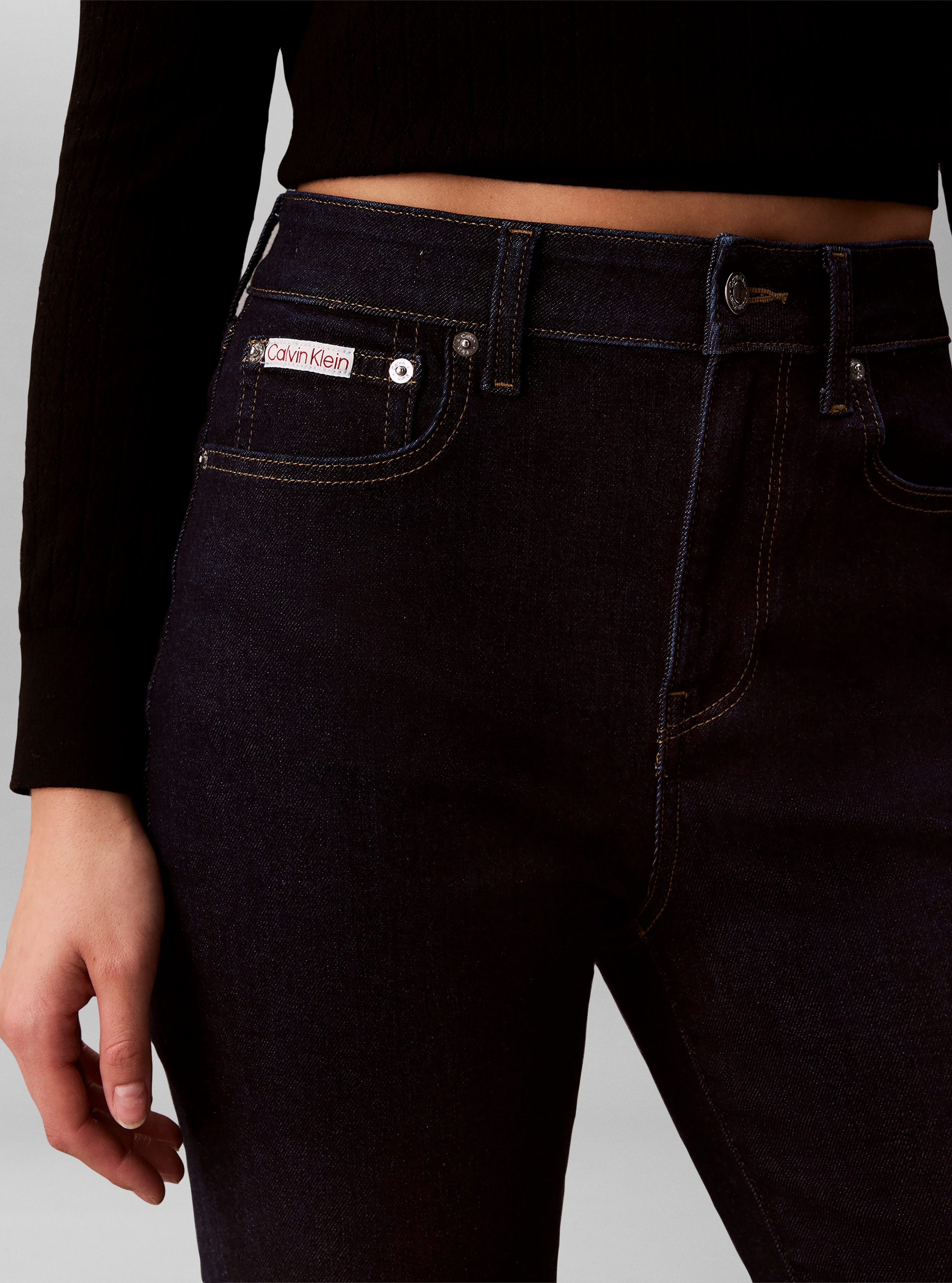Calvin Klein Jeans Schlagjeans »HIGH RISE FLARE CK CLASSIC RINSE« Regular fit mit ausgestelltem Bein