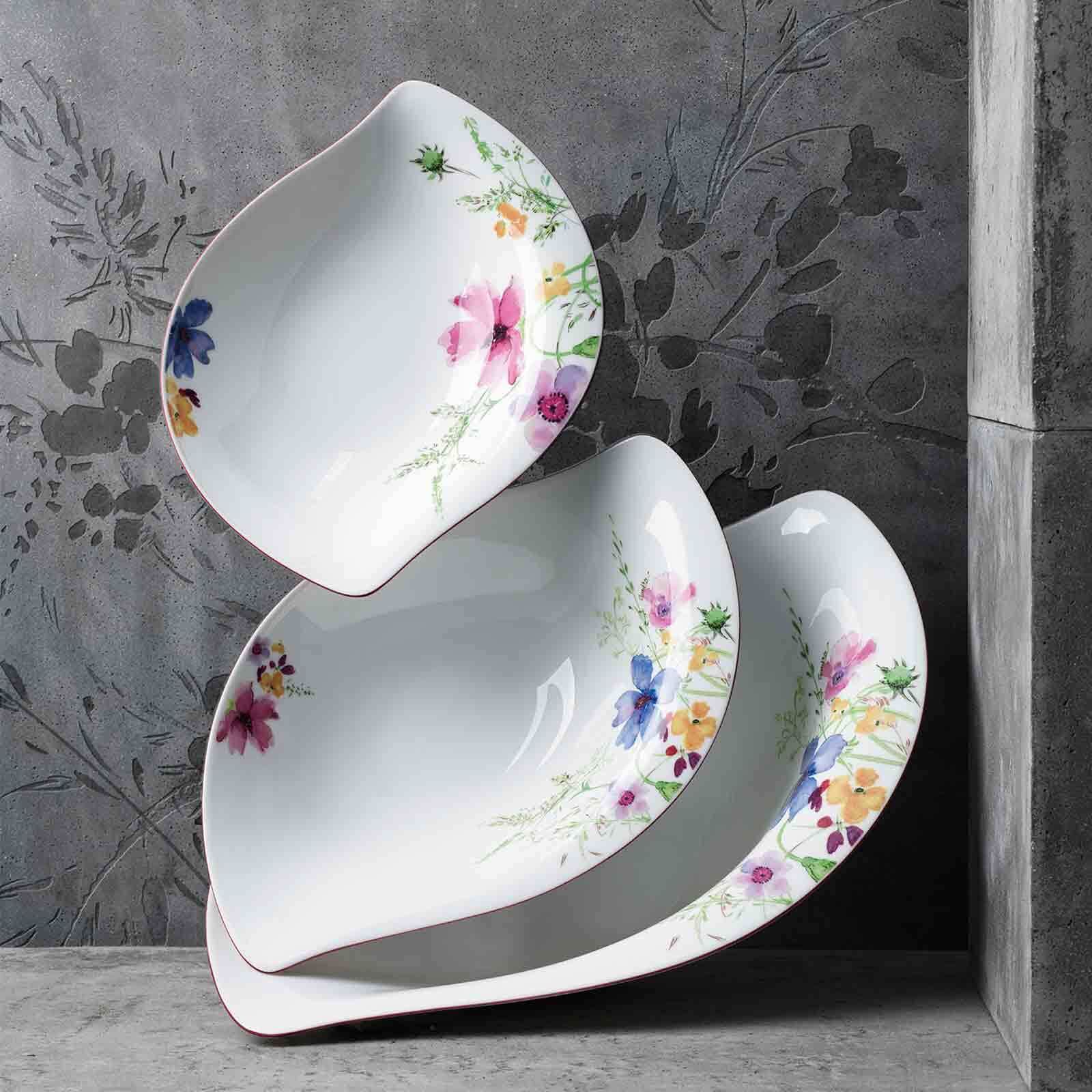 Villeroy & Boch Schale »Schalen Mariefleur Gris Serve & Salad 34 x 26 cm 6er Set bunt«