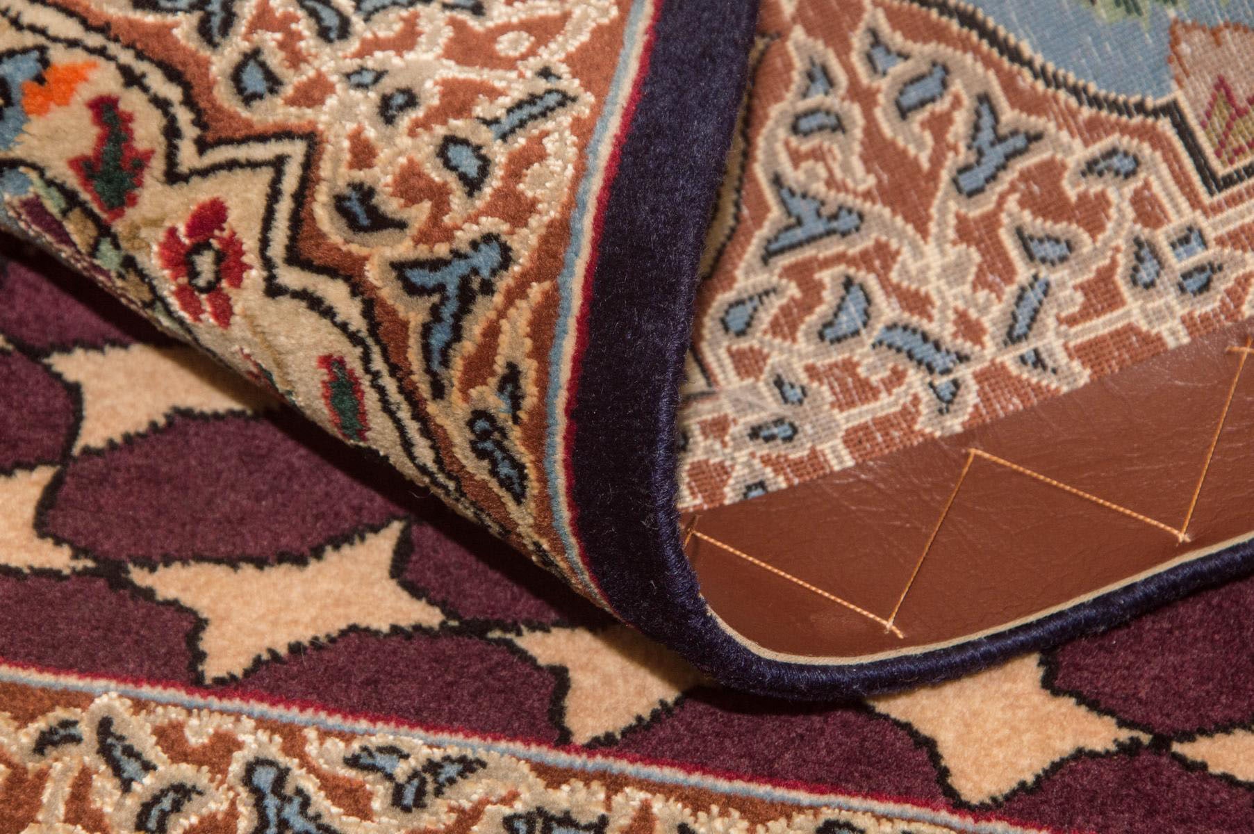 morgenland Teppich »Isfahan Teppich handgeknüpft mehrfarbig«, rechteckig, handgeknüpft