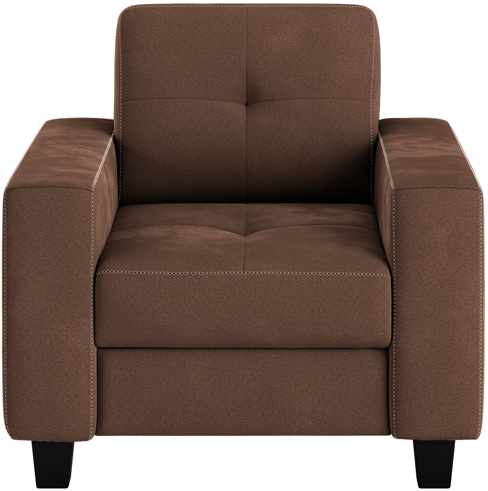 Places of Style Sessel »Varese«, Kreuznaht in beige