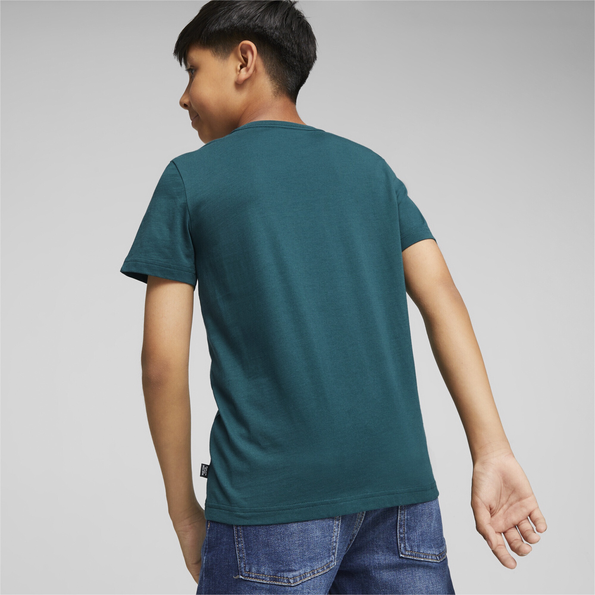 Black Friday PUMA Trainingsshirt »Essentials+ BAUR Logo T-Shirt Two-Tone Jungen« 