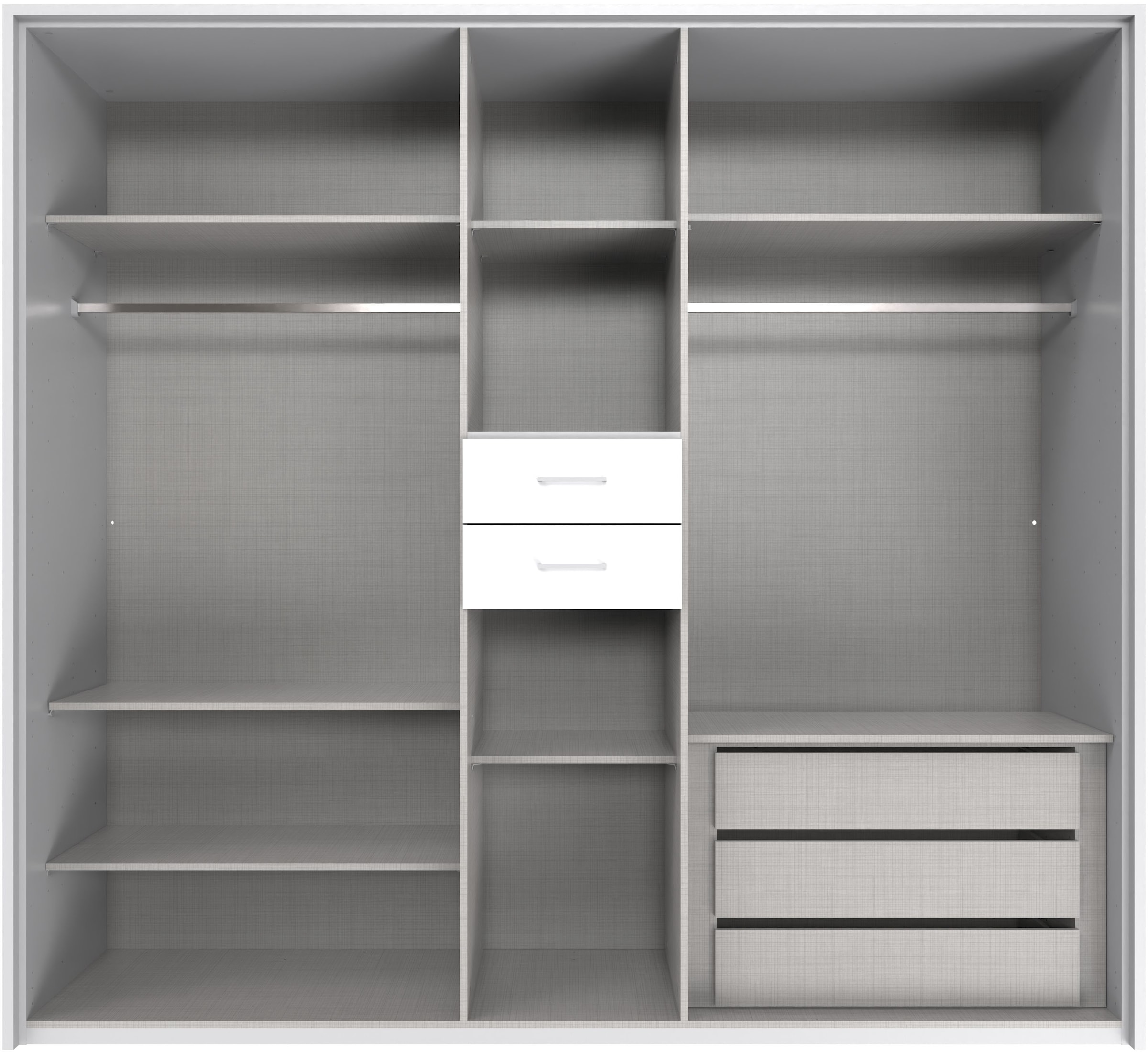 Wimex Kleiderschrank »Diver Drehtürenschrank mit Spiegel, 180, 225 o. 270cm breit«, Bestseller Schlafzimmerschrank wahlweise 3 Innenausstattungen
