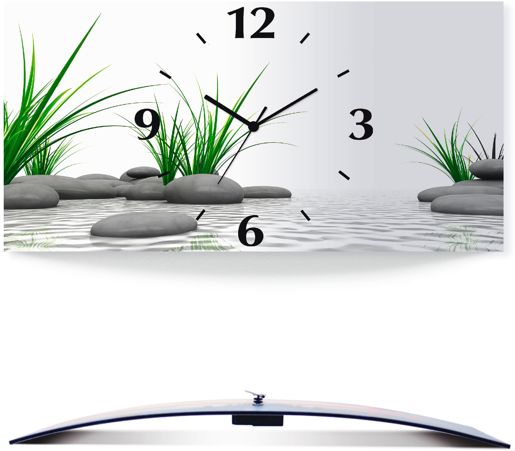 Artland Wanduhr »3 Steine«, D mit 3D Größen Optik Funkuhrwerk, oder BAUR versch. | Quarz- gebogen, kaufen