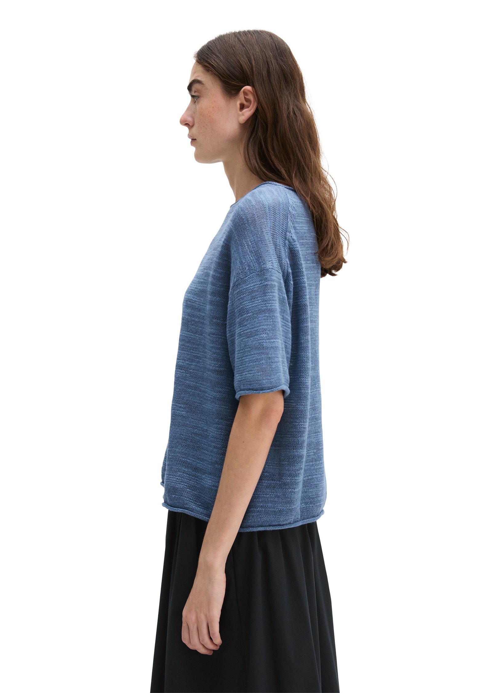 Marc O'Polo Strickpullover »aus Leinen-Baumwolle-Mix«