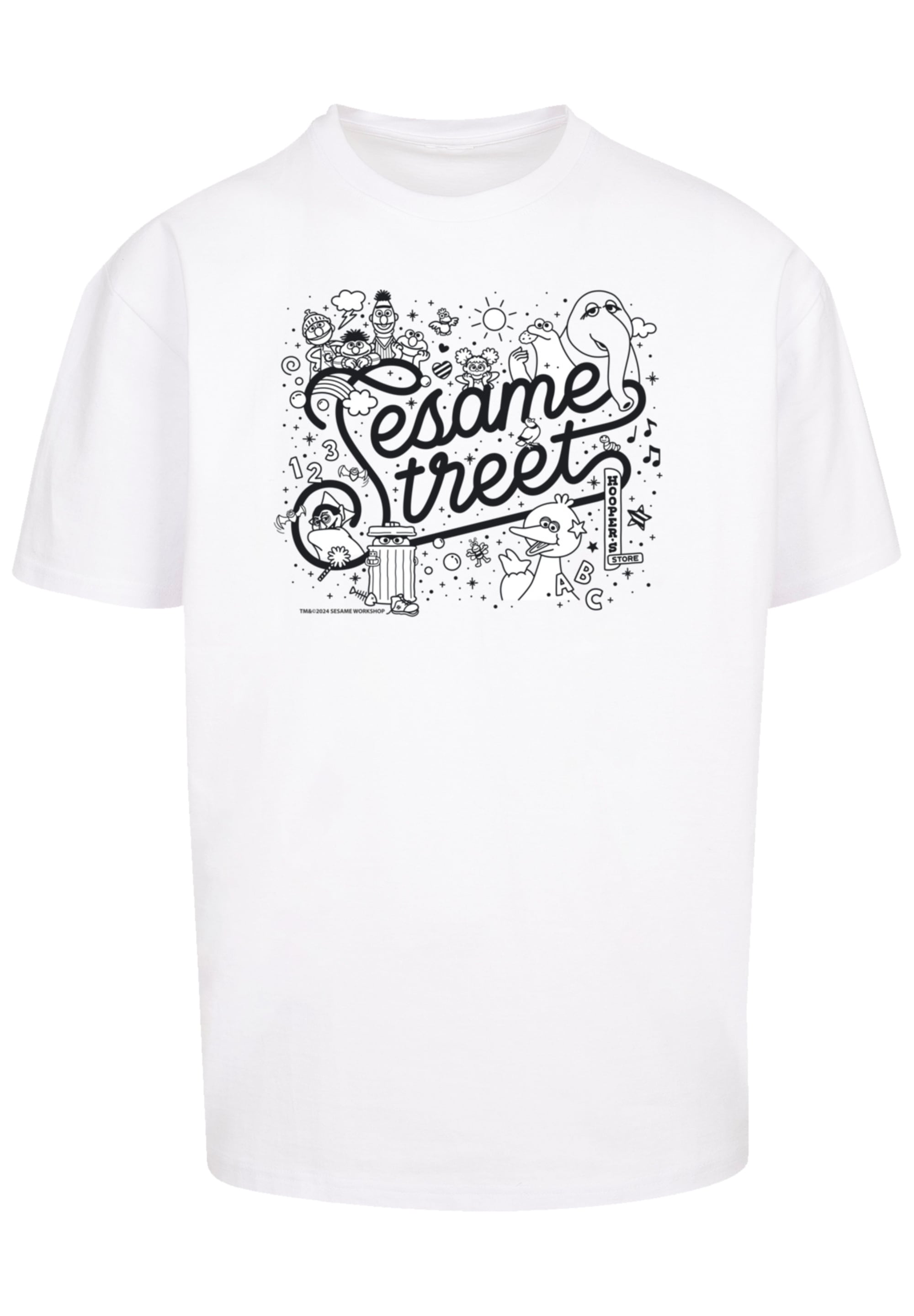 F4NT4STIC T-Shirt "Sesamstraße Collage Black & White", Premium Qualität, We günstig online kaufen