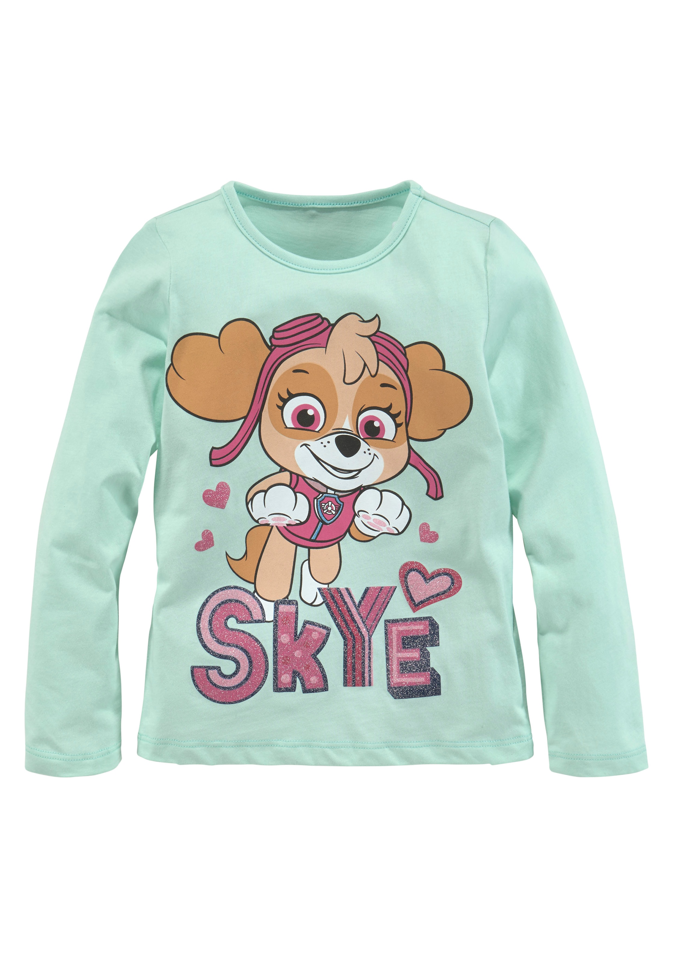 PAW PATROL Glitzerdetails Druck Langarmshirt, BAUR | mit kaufen