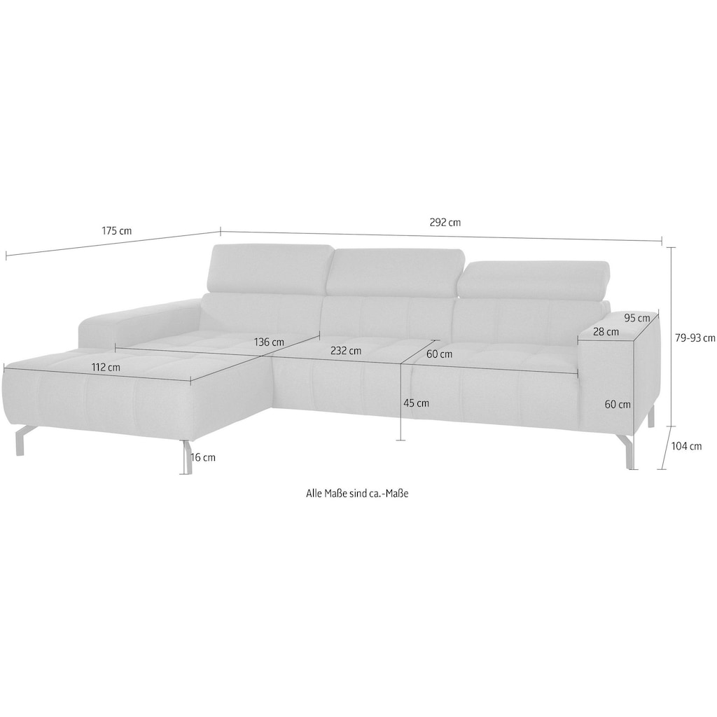 DOMO collection Ecksofa »Cunelli«