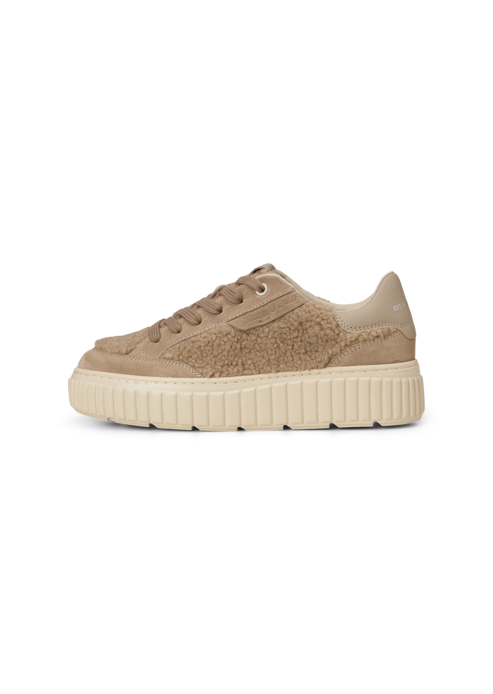 Marc O'Polo Sneaker »aus Teddyfell mit Echtleder-Details«
