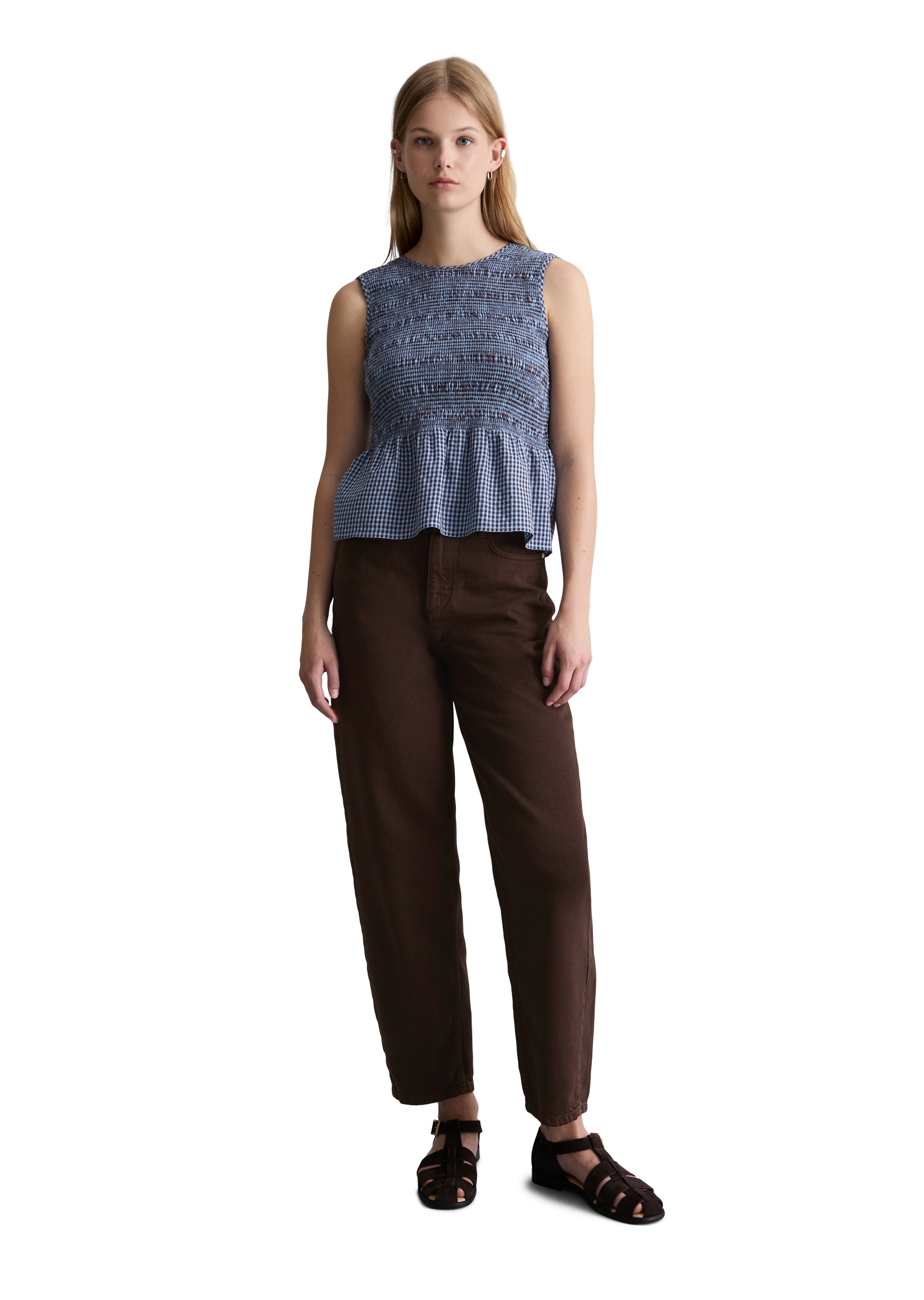 Marc O'Polo DENIM Blusentop »aus Baumwolle-Mix«