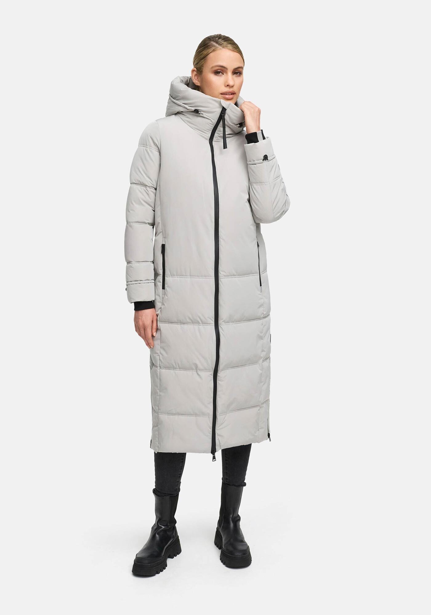 Marikoo Winterjacke "Honiaa" mit Seitenschlitzen für mehr Bewegungsfreiheit