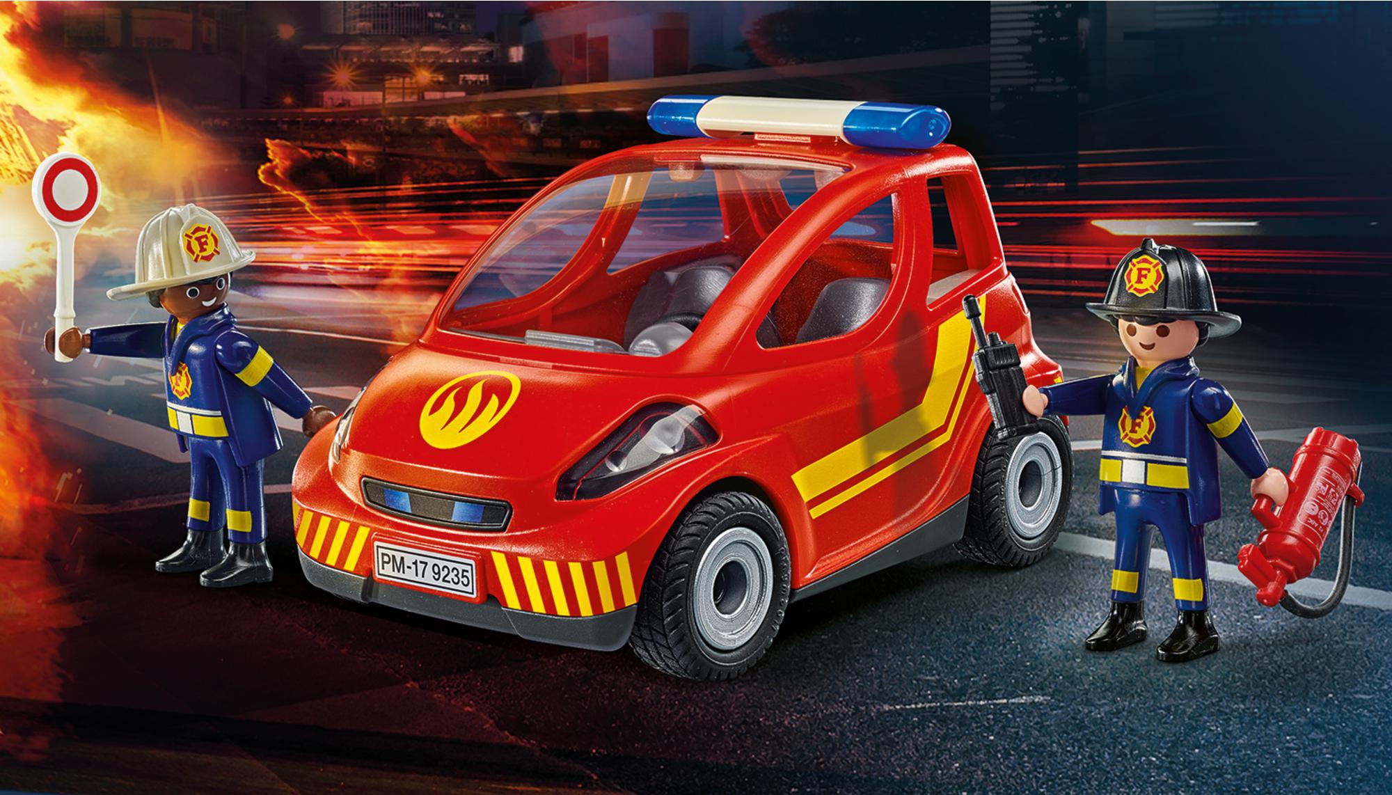 Playmobil® Konstruktions-Spielset »Feuerwehr Kleinwagen (71035), City-Action«, (27 St.), Made in Germany