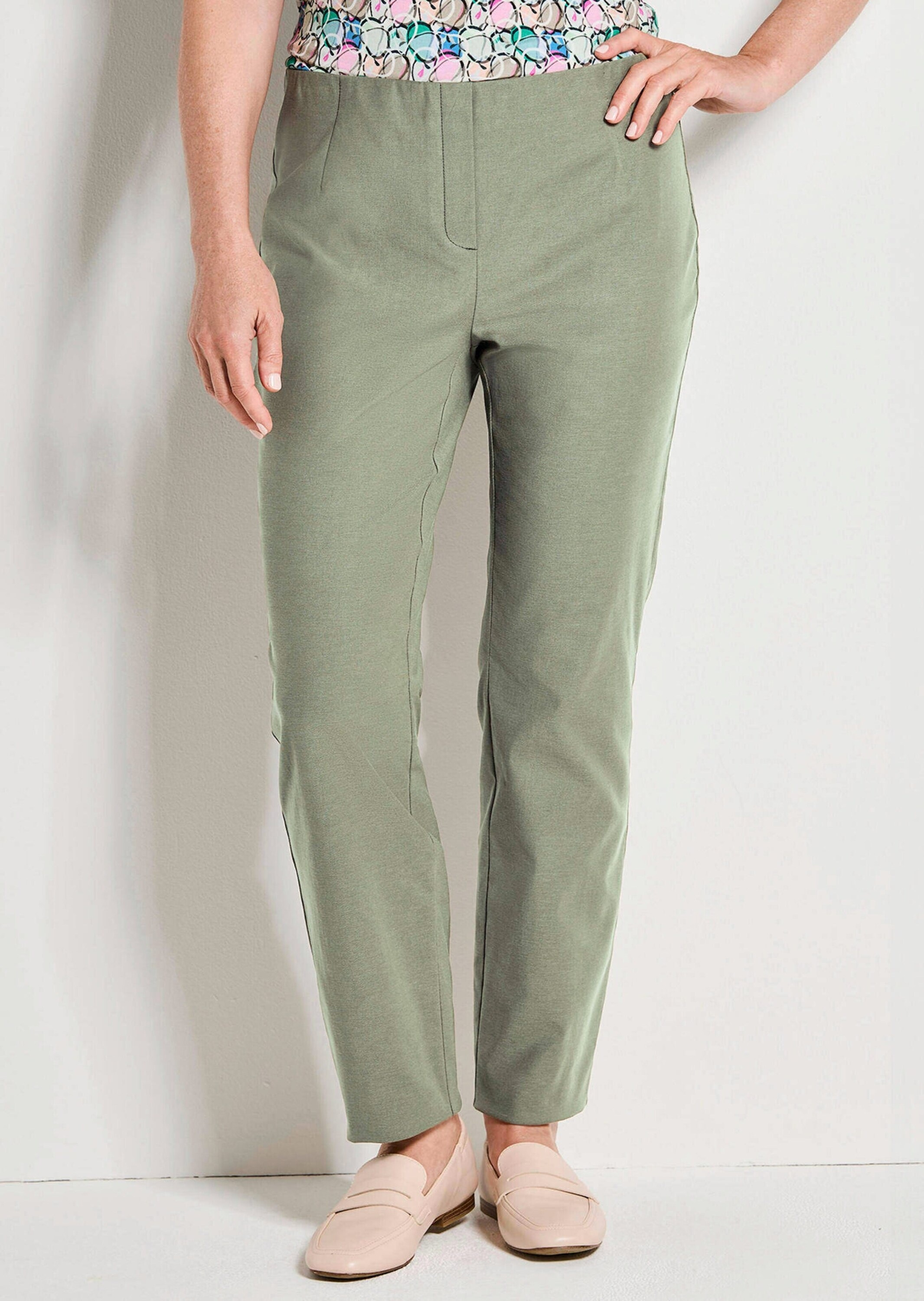 Goldner Louisa Chino Trousers Green 48 3