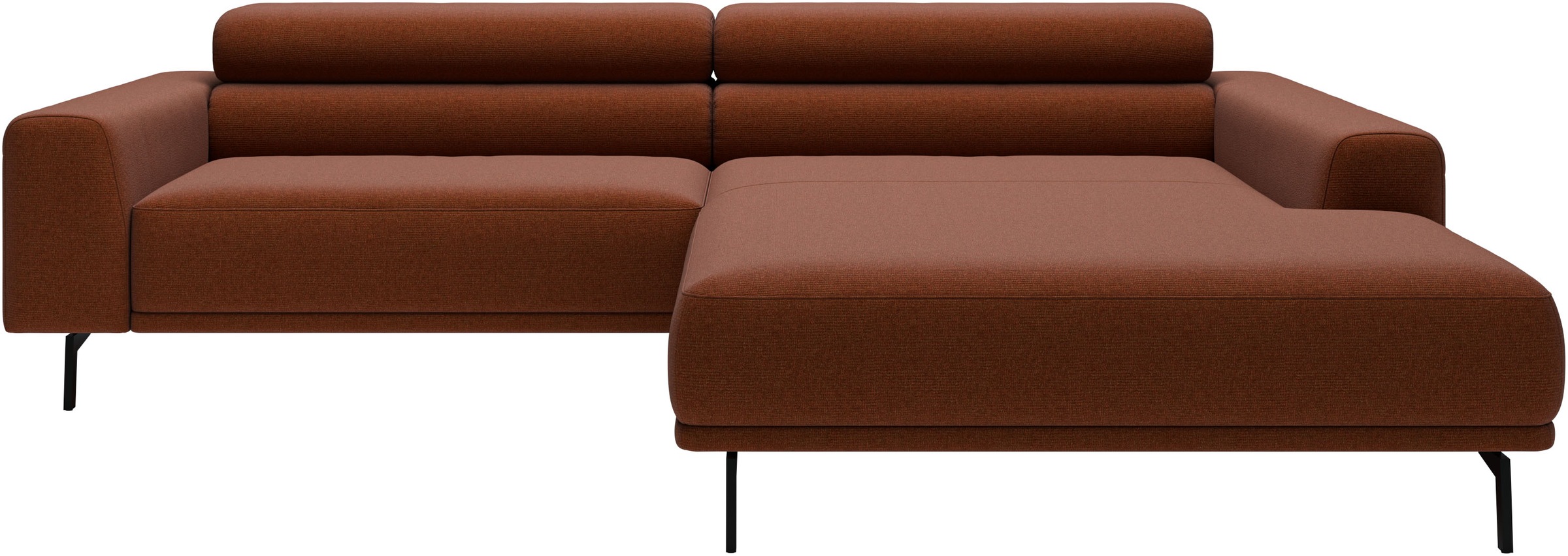 SCHÖNER WOHNEN-Kollektion "Tossa, Modernes Design trifft smarte Funktione, Breite 258 cm" Motorischer Sitzvorzug, Kopfteil-Funktion & Saugroboter-Höhe