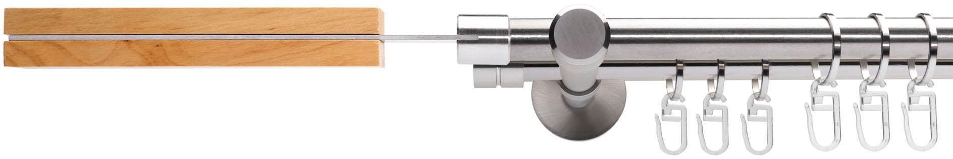 Liedeco Gardinenstange "Stil Thisted" Ø 16 mm 2 läufig-läufig Fixmaß 2-läuf günstig online kaufen