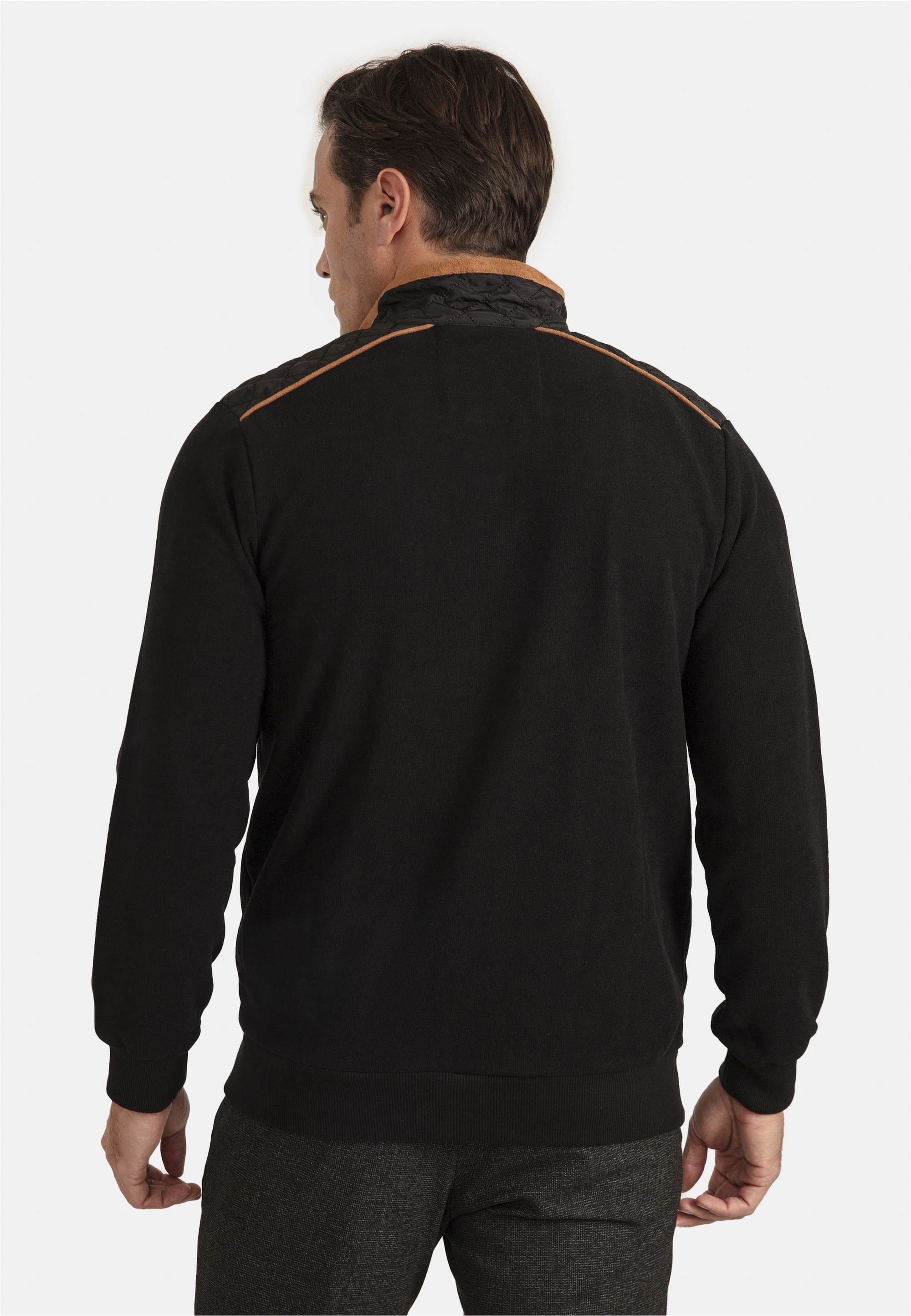 SIR RAYMOND TAILOR Sweatjacke »Specter«, mit Stehkragen