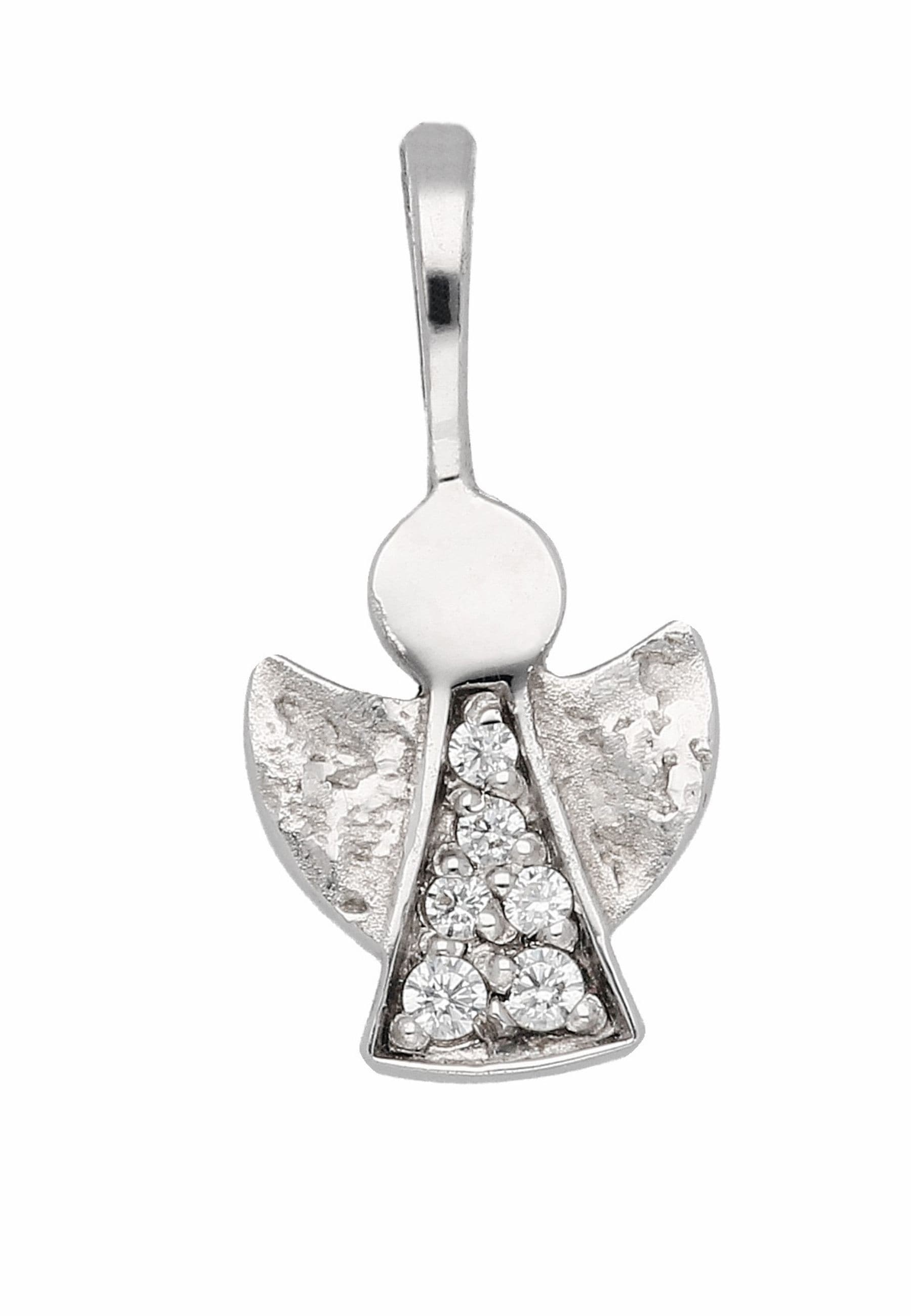 Adelia´s Kettenanhänger »Damen 925 Silber Anhänger Engel mit Zirkonia«, mit Zirkonia für Damen