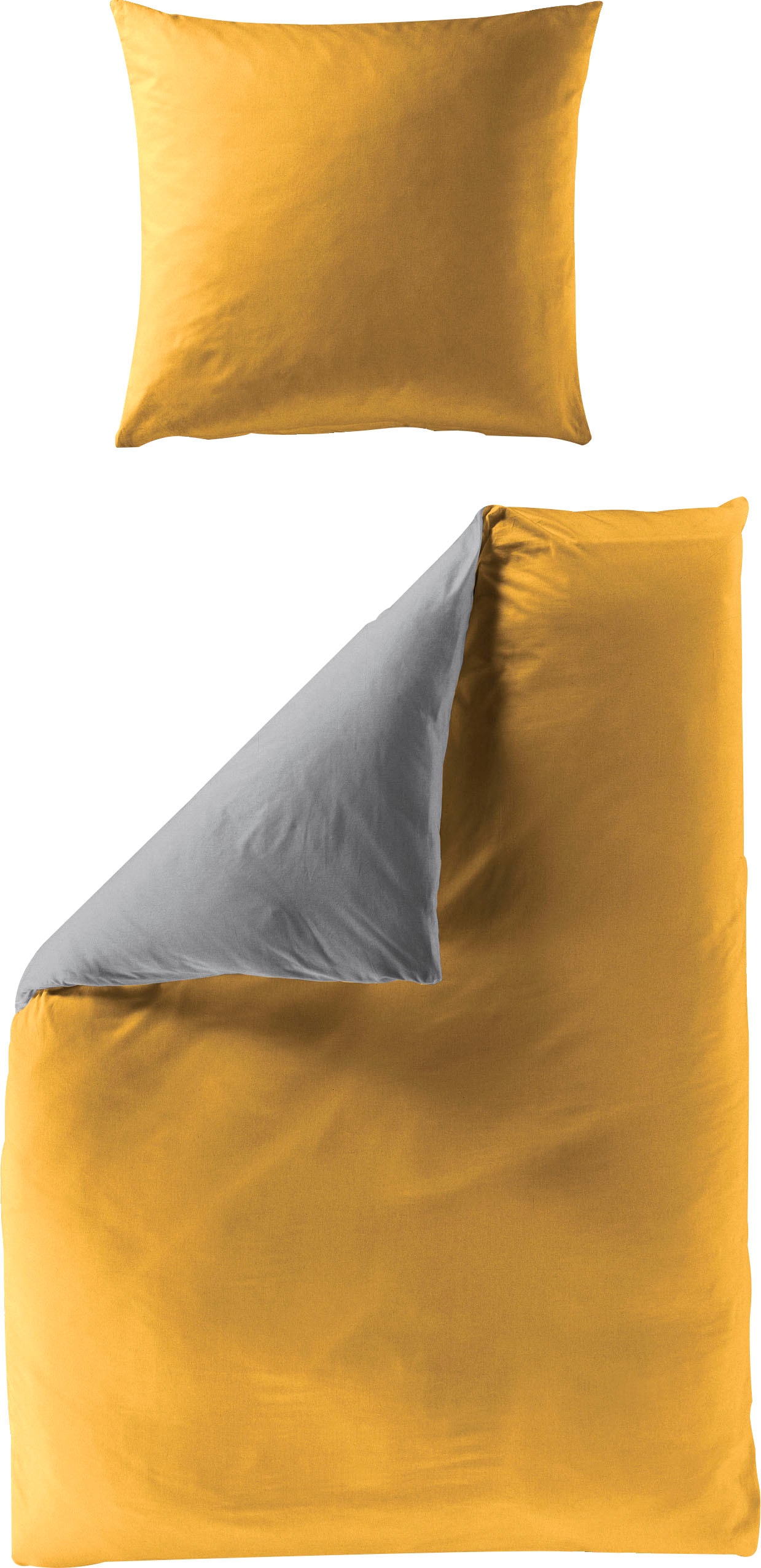 BIERBAUM Wendebettwäsche "elegant uni" 2 Stk. tlg. in schönen Uni-Tönen günstig online kaufen