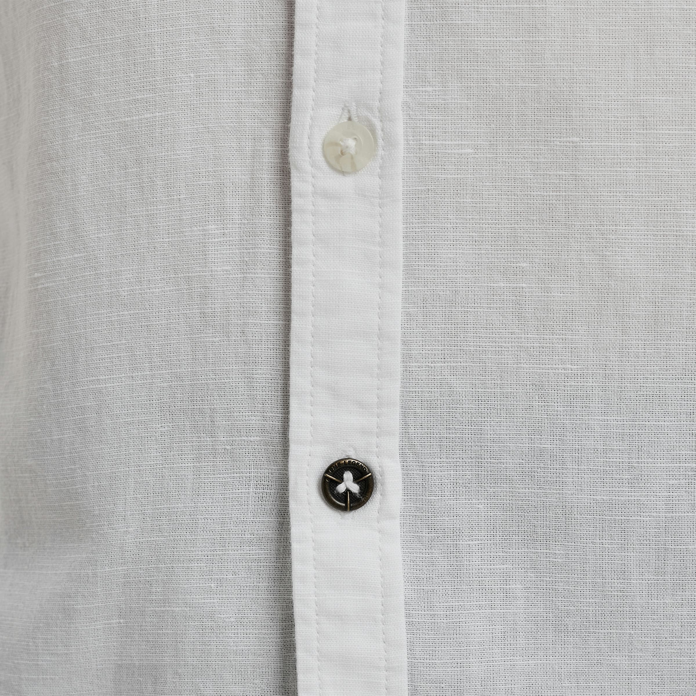 PME LEGEND Kurzarmhemd »Short Sleeve Shirt Ctn Linen 2 tone«, in melierter Optik