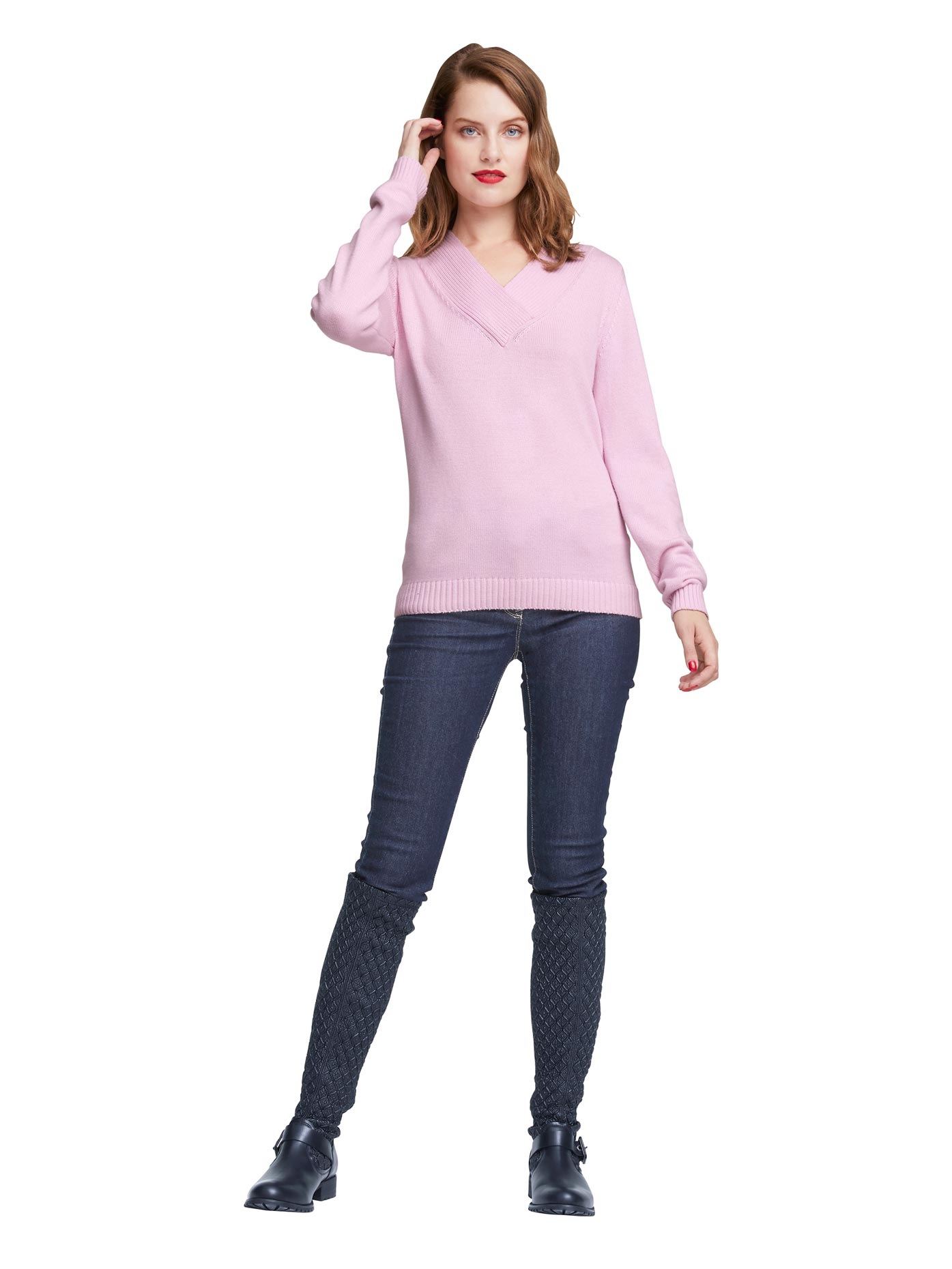 heine Strickpullover »V-Pullover«