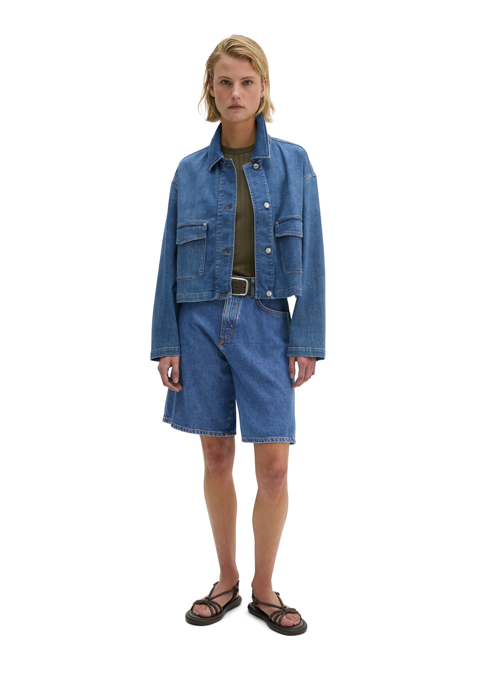 Marc O'Polo Jeansbluse »aus Cashmere Touch Denim«